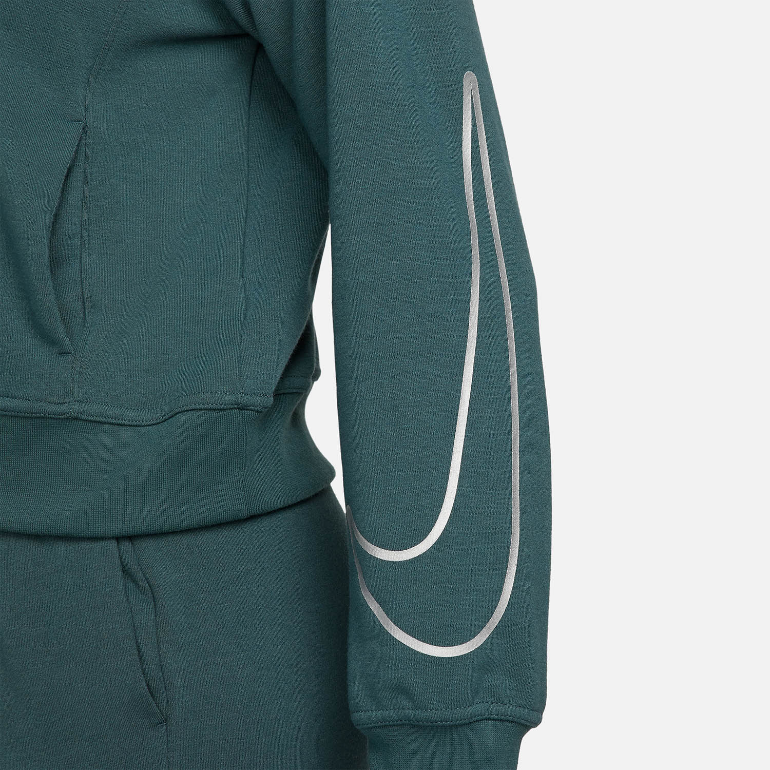 Nike Pro Dri-FIT One Felpa Deep Jungle/Metallic Silver