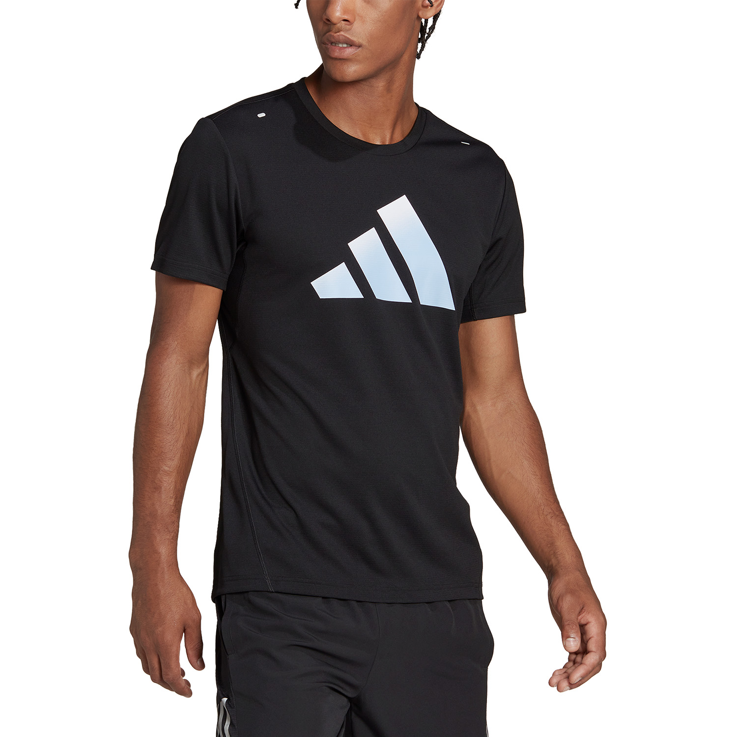 adidas Run Icons 3 Bar Maglietta Black