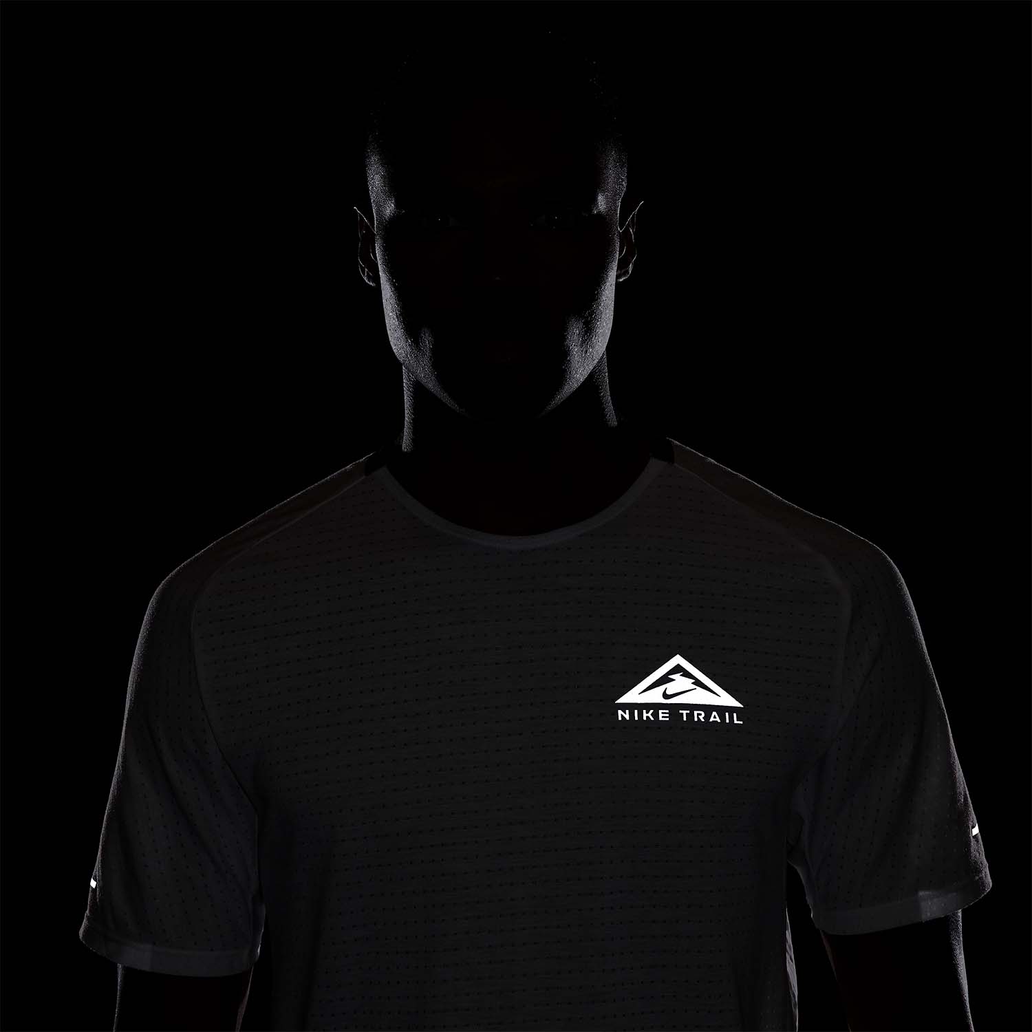 Nike Dri-FIT Solar Chase Maglietta Summit White/Black
