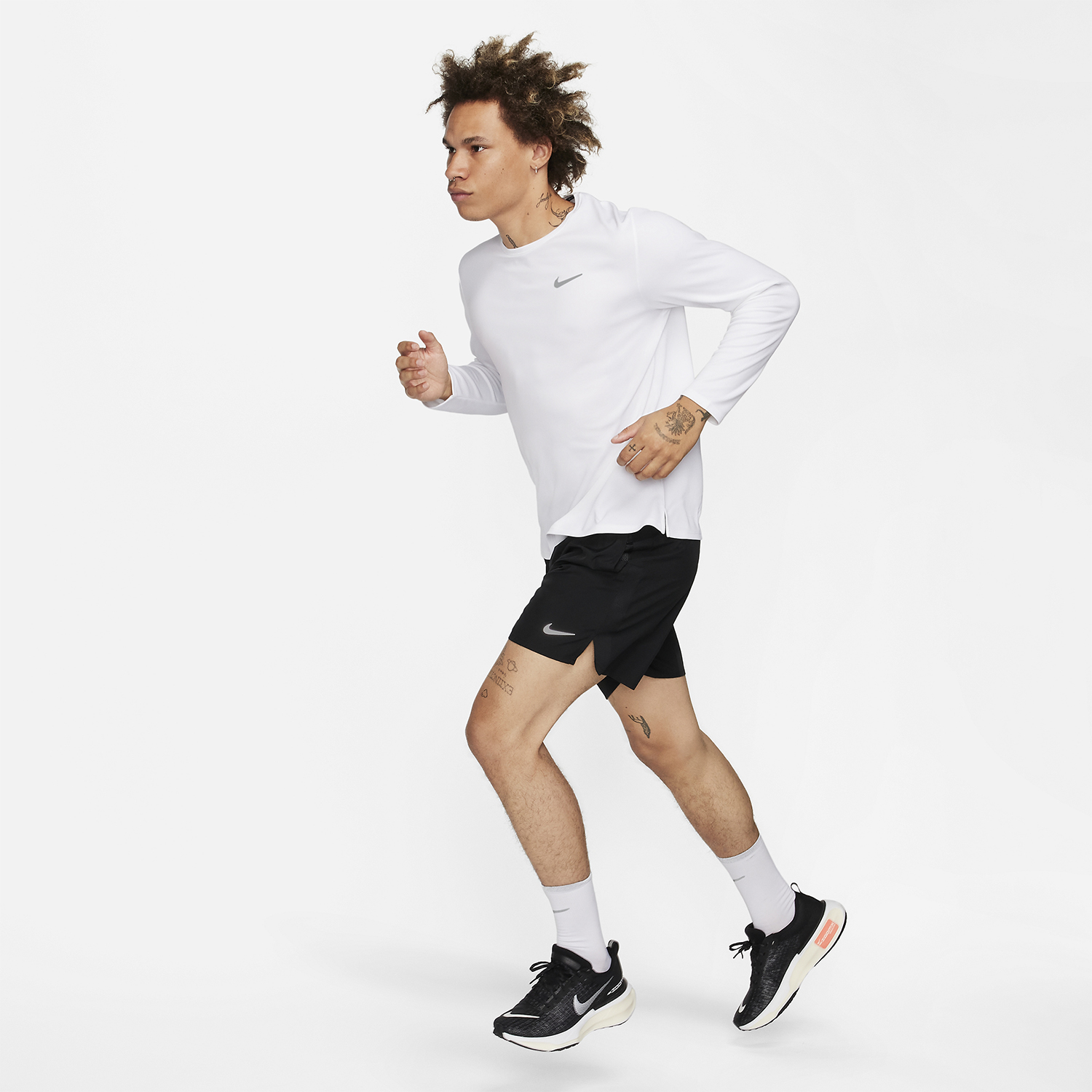 Nike Dri-FIT UV Miler Maglia White/Reflective Silver