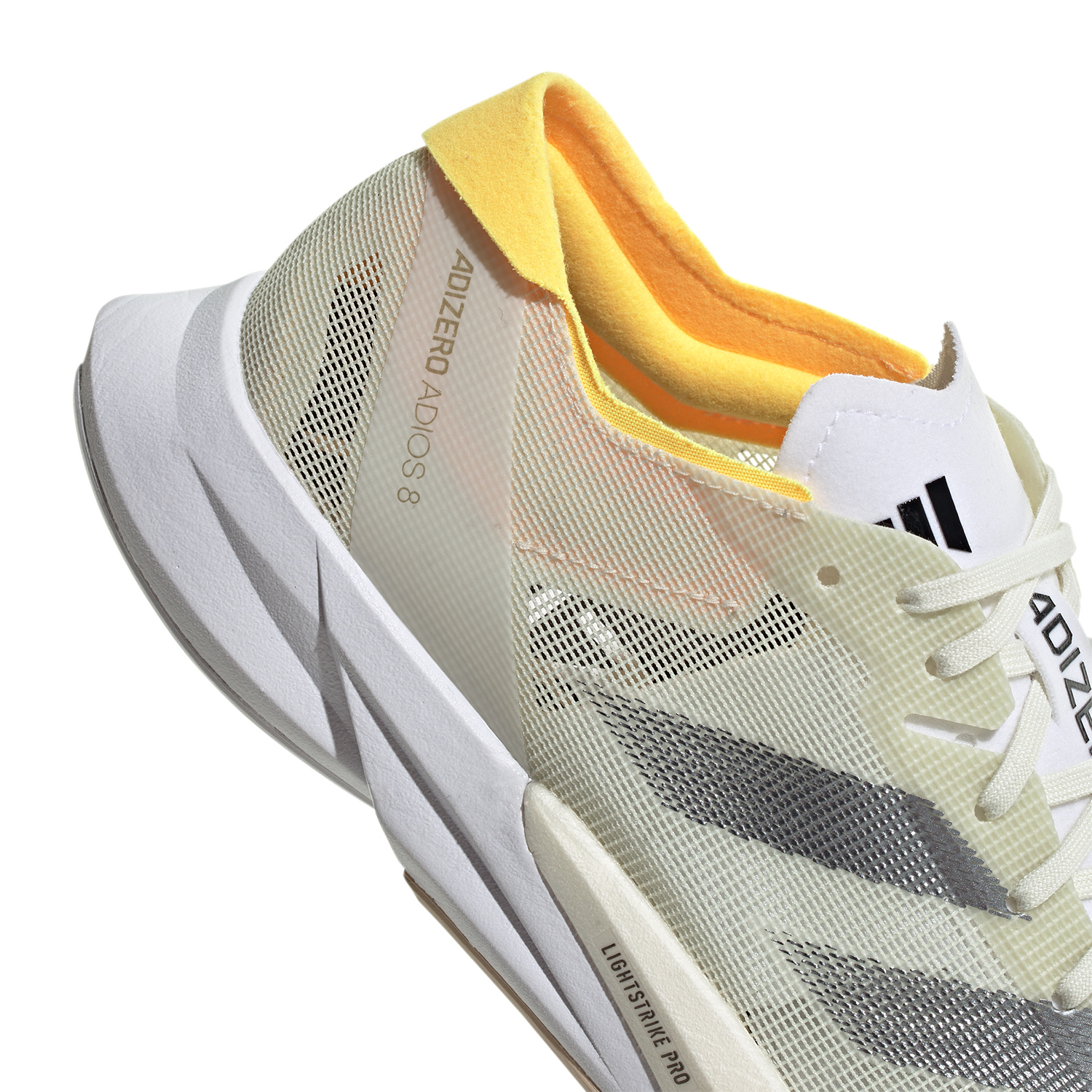 adidas adizero Adios 8 Ivory/Iron Metallic/Crystal Sand