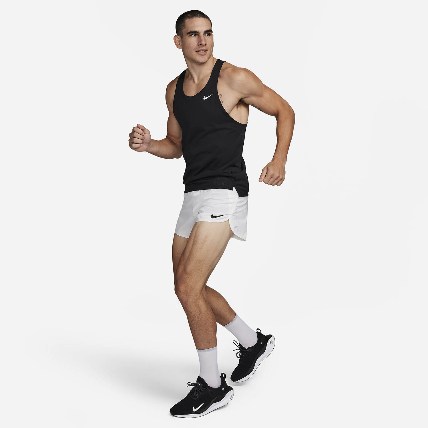 Nike Dri-FIT ADV AeroSwift 4in Pantaloncini Summit White/Black