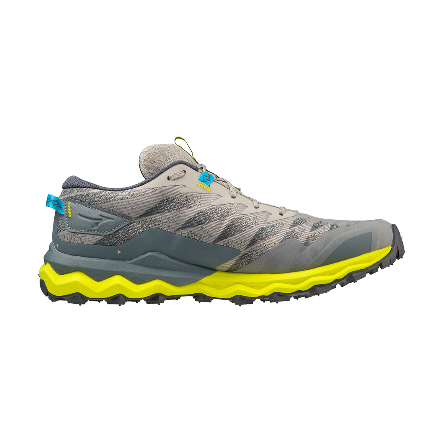 Mizuno Wave Daichi 7 Ghost Gray/Ombre Blue/Bolt 2 Neon