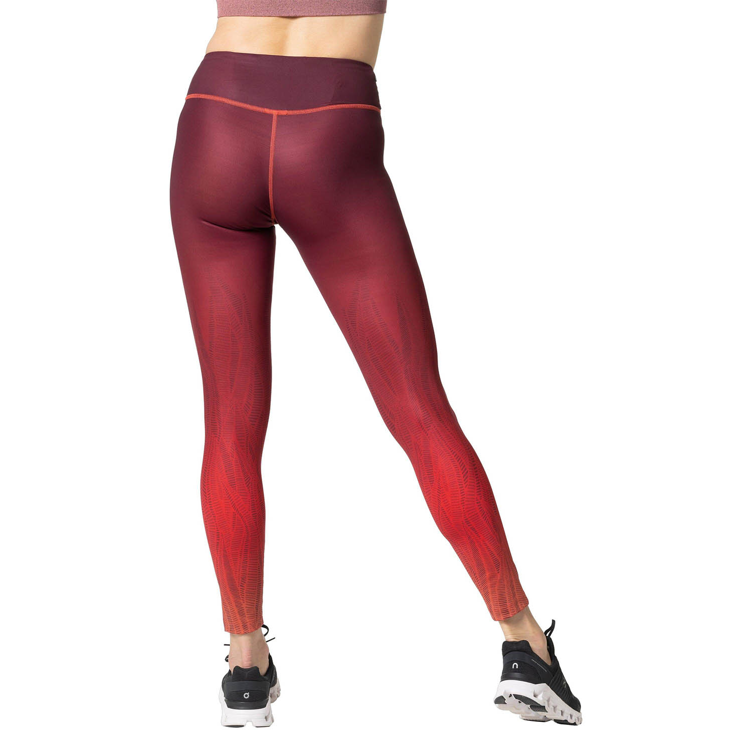 Odlo Zeroweight Print Tights American Beauty