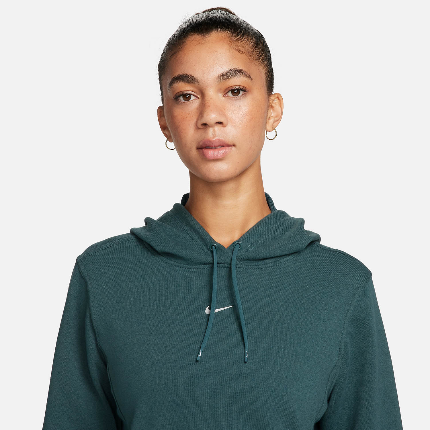 Nike Pro Dri-FIT One Felpa Deep Jungle/Metallic Silver