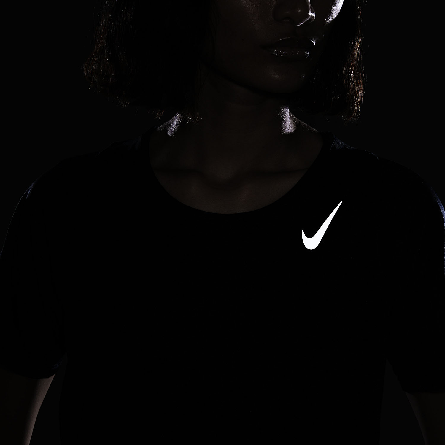 Nike Dri-FIT Race Maglietta Black/Reflective Silver