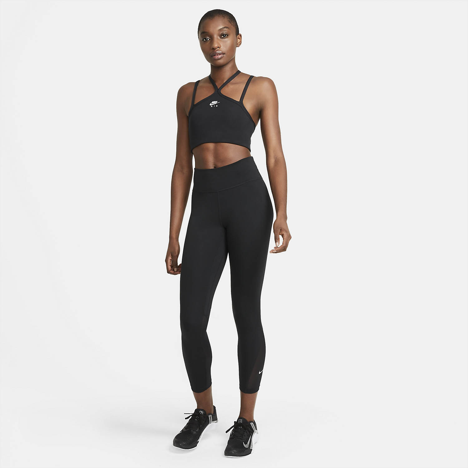 Nike One Mid Rise 7/8 Tights Black/White