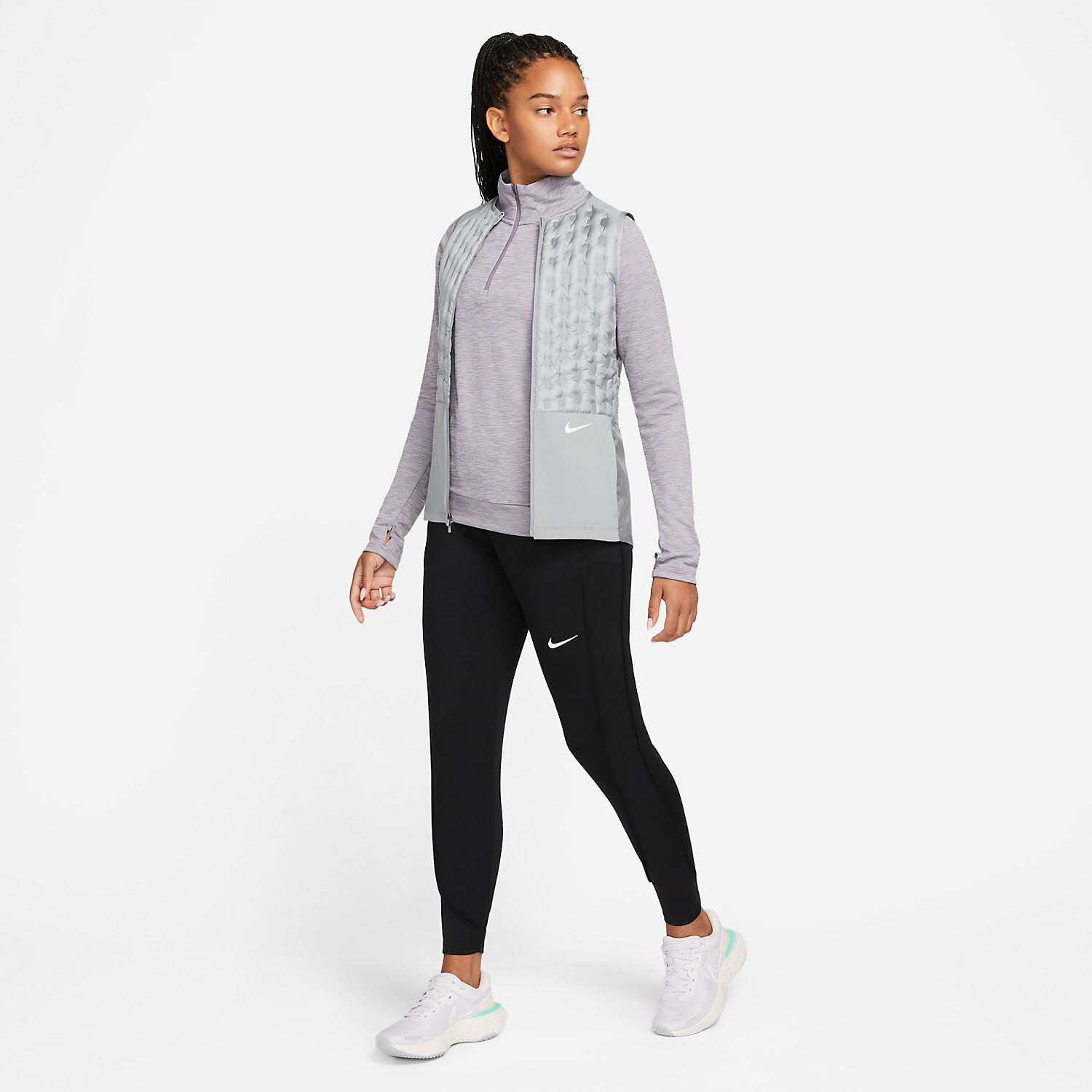 Nike Therma-FIT Essential Pantaloni Black/Reflective Silver