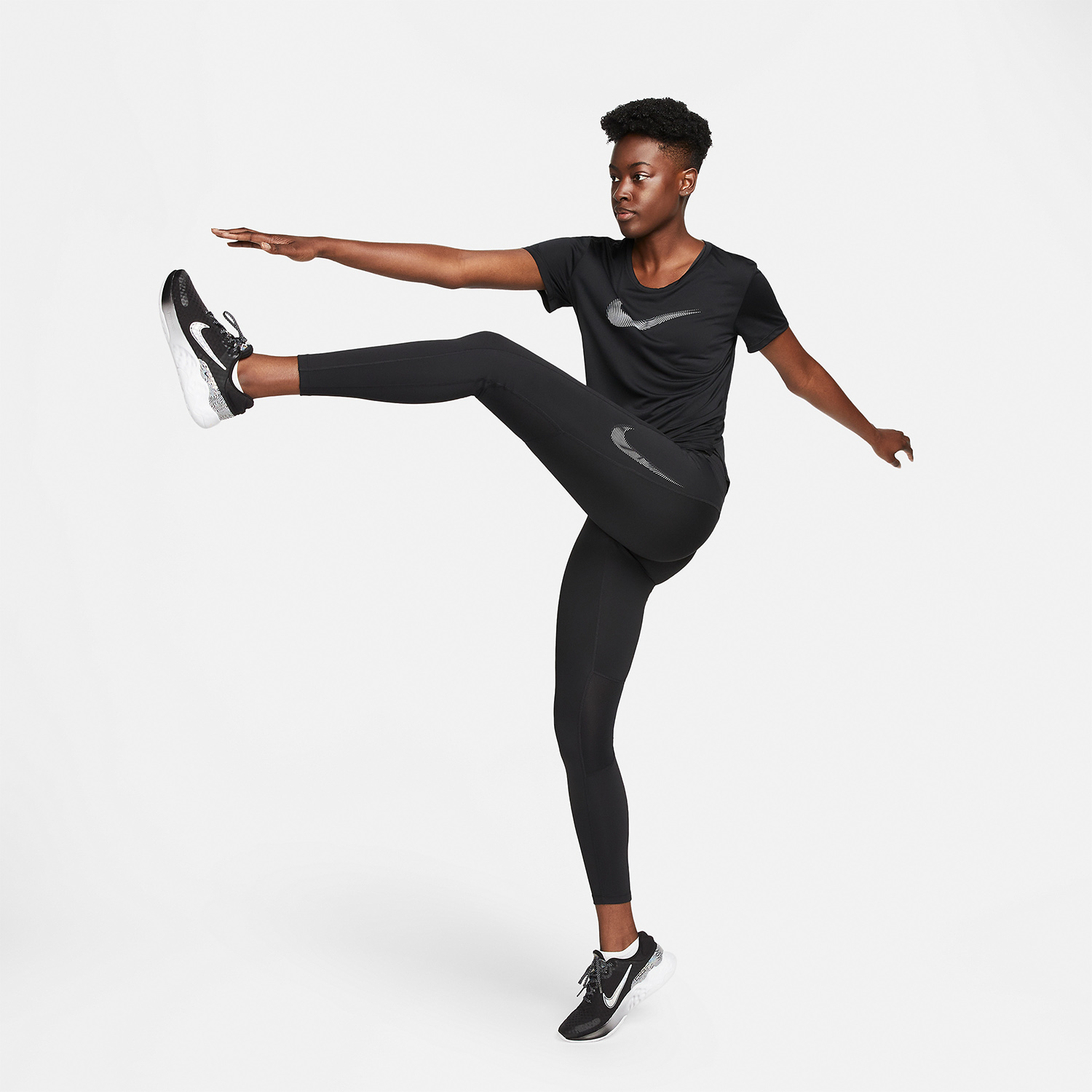 Nike Fast Swoosh 7/8 Tights Black/Cool Grey