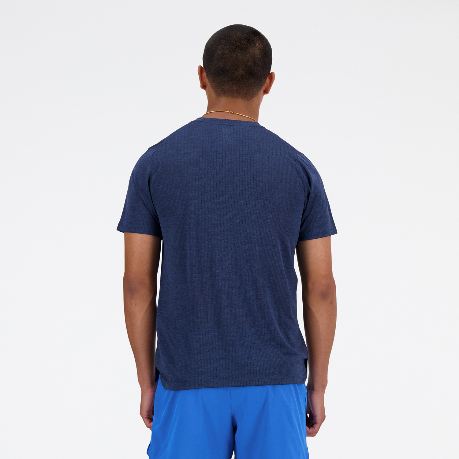 New Balance Athletics Run Maglietta NB Navy Heather