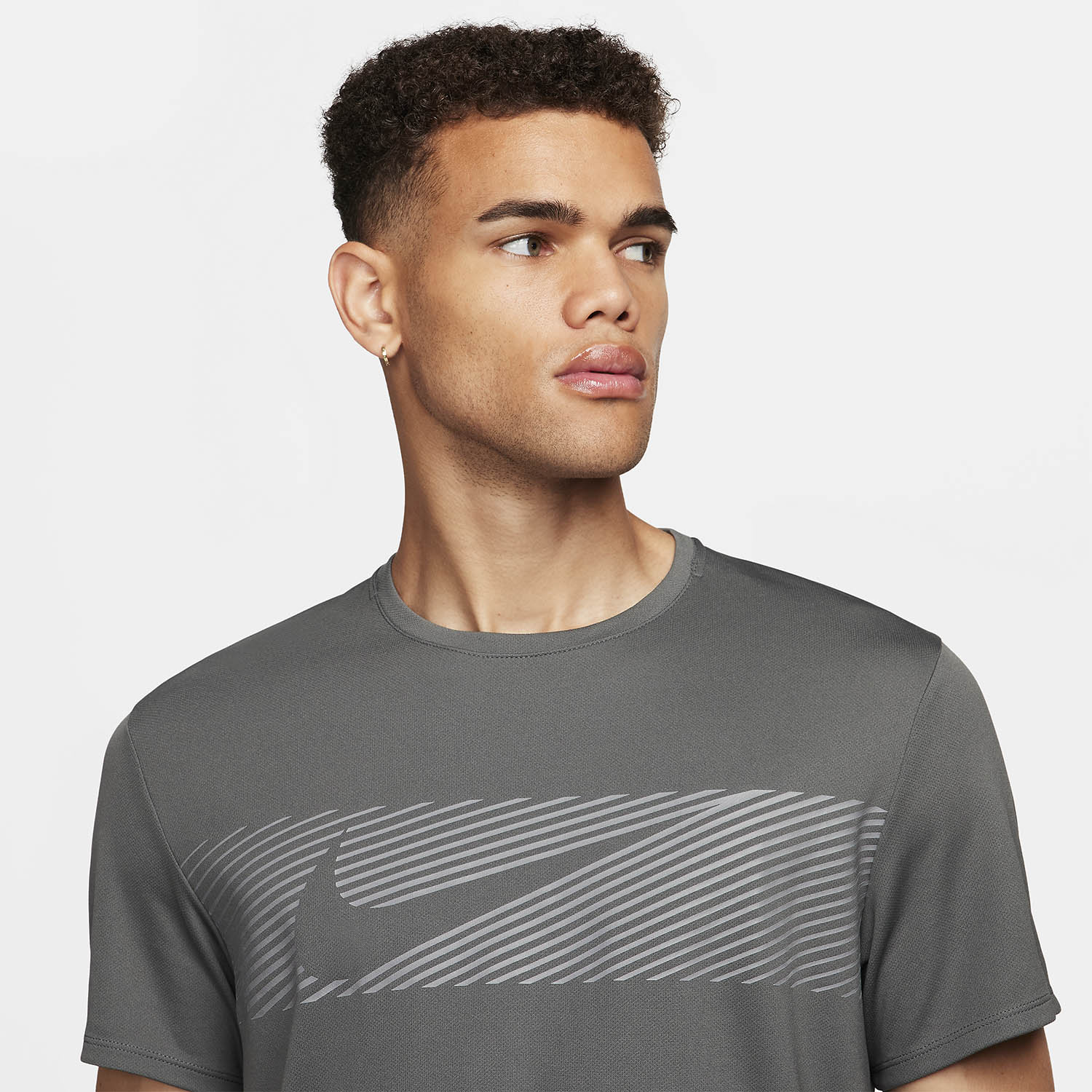 Nike Miler Flash Maglietta Iron Grey/Reflective Silver