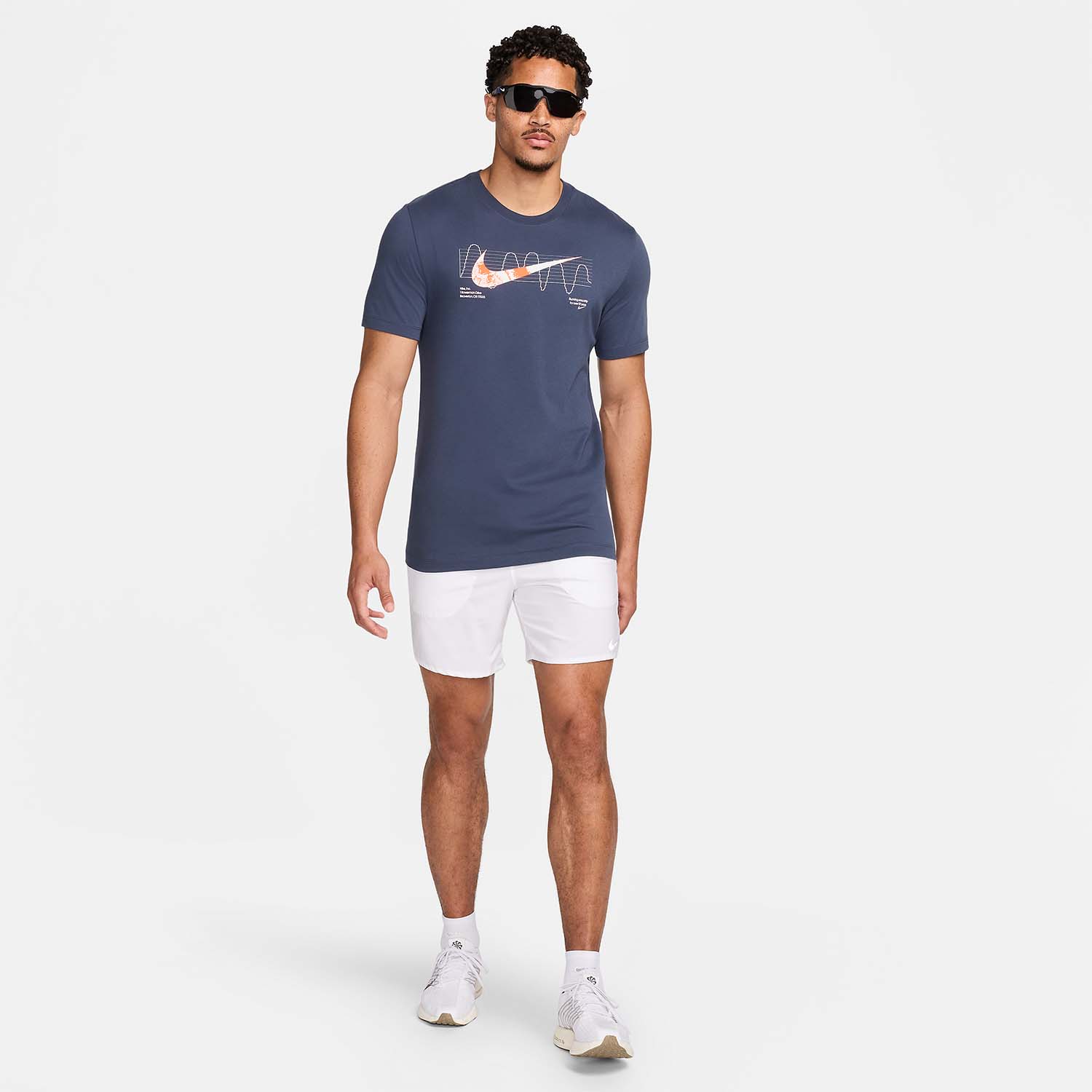 Nike Dri-FIT Graphic Maglietta Thunder Blue