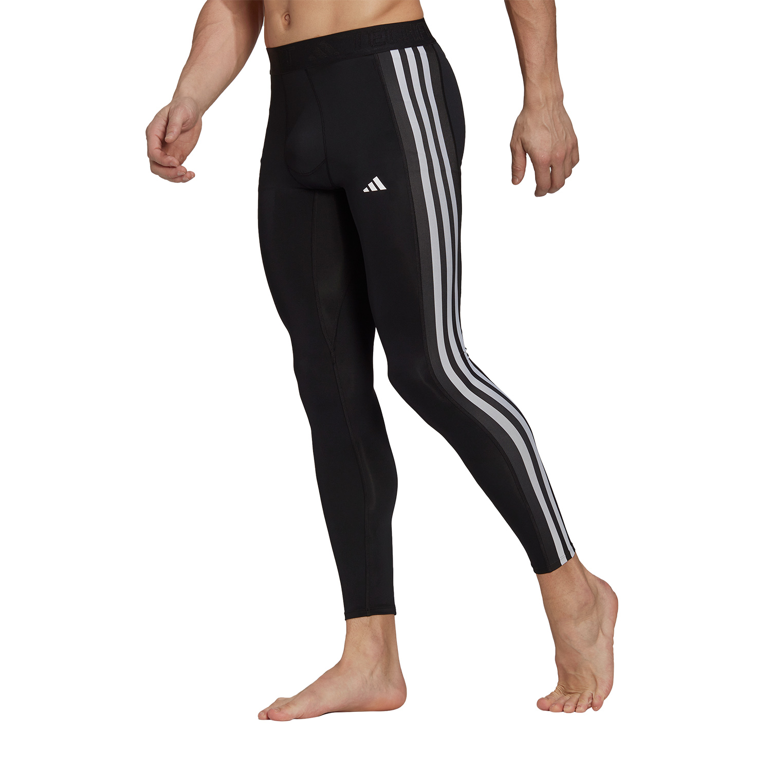 adidas 3 Stripe Calzamaglia Black