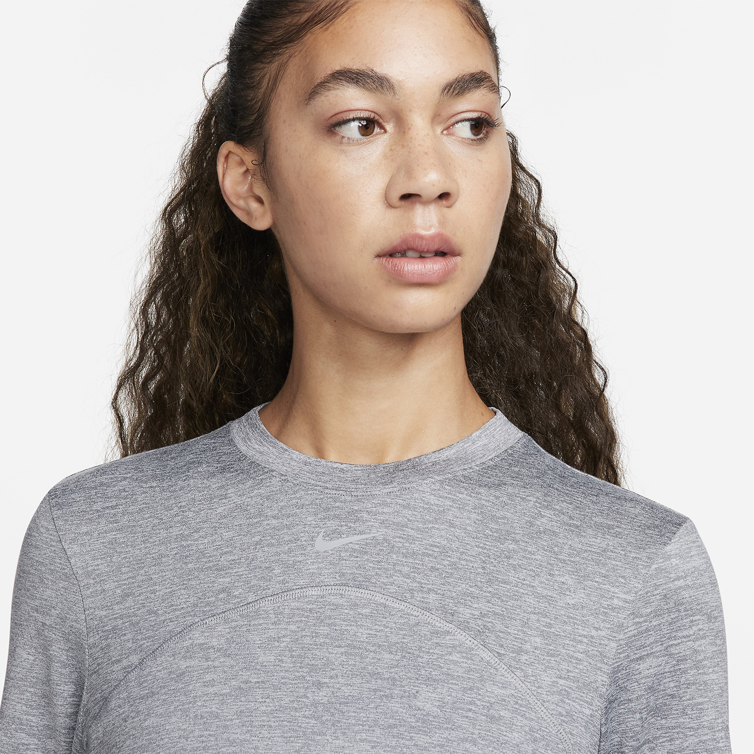 Nike Dri-FIT Swift Element UV Maglia Smoke Grey/Reflective Silver