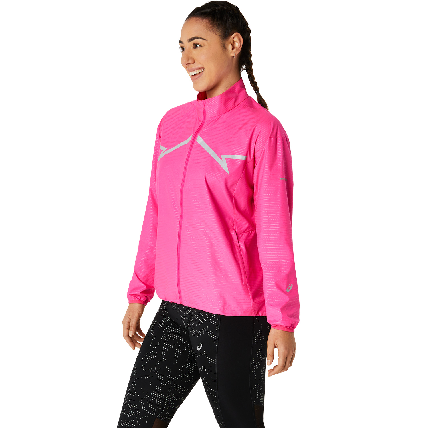 Asics Lite Show Giacca Pink Glo