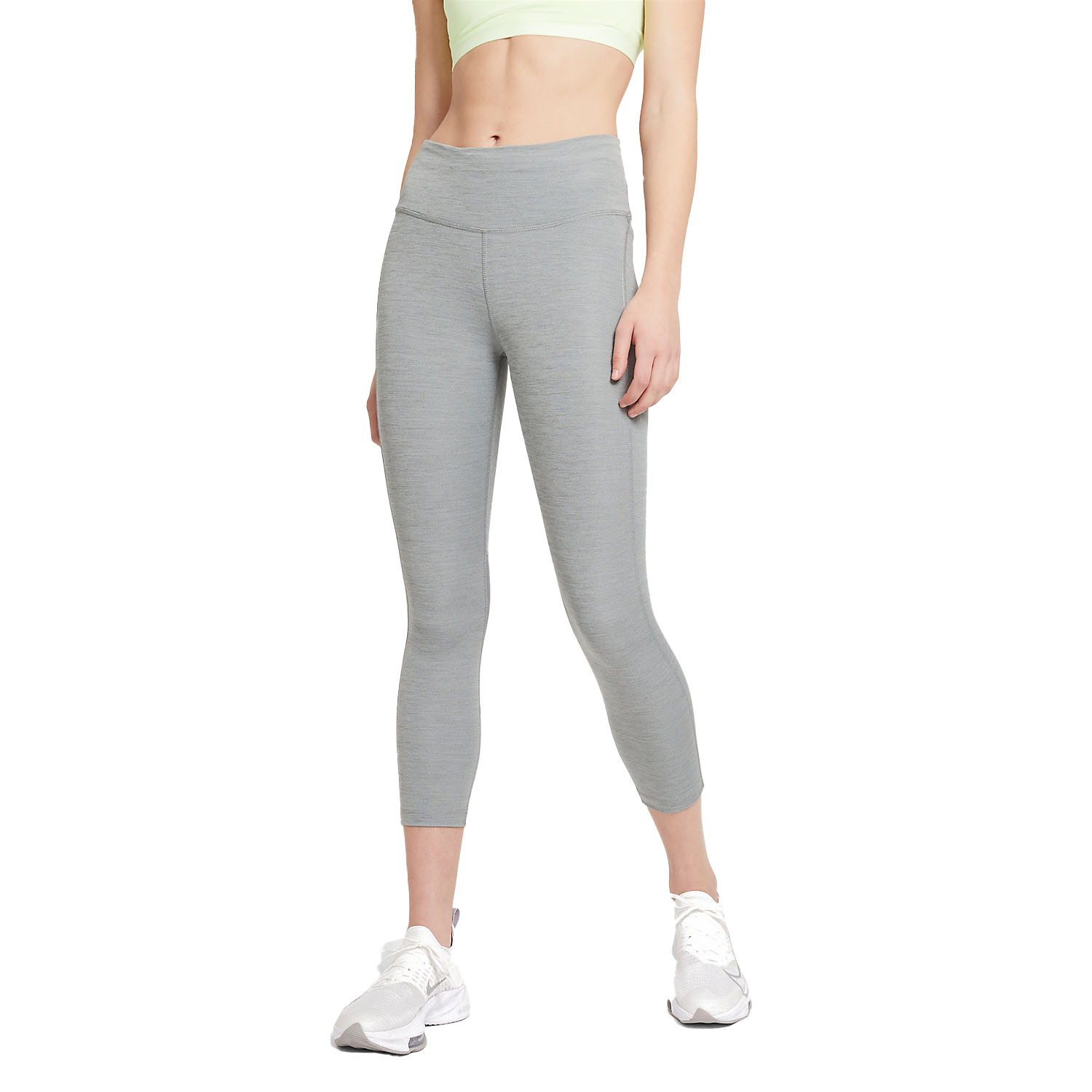 Nike Dri-FIT Fast 3/4 Tights Smoke Grey Heather/Reflective Silver