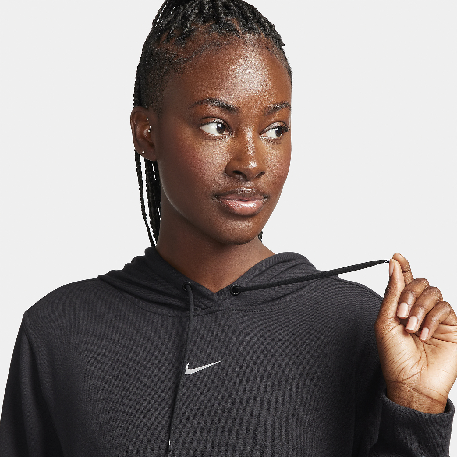 Nike Pro Dri-FIT One Felpa Black/Metallic Silver