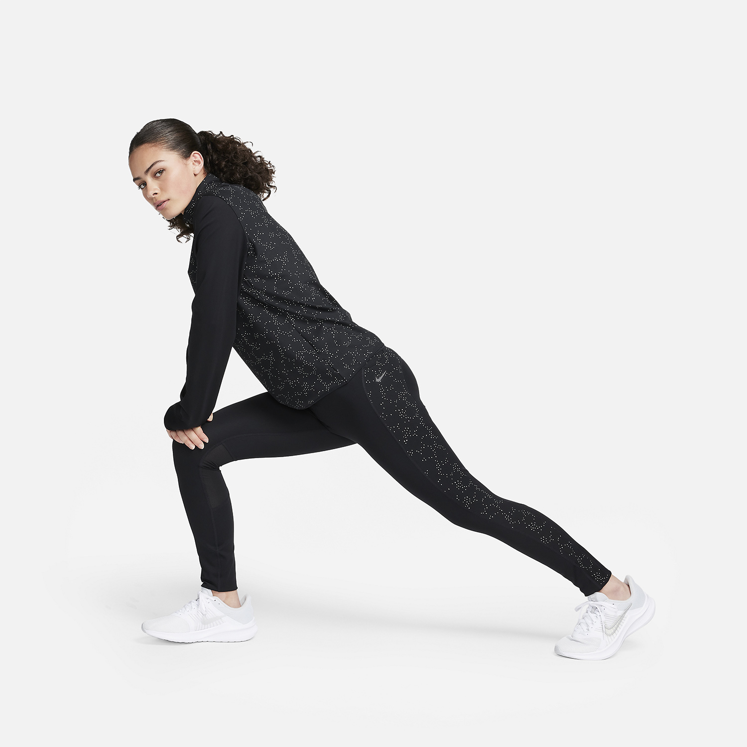 Nike Swift Element Maglia Black/Reflective Silver