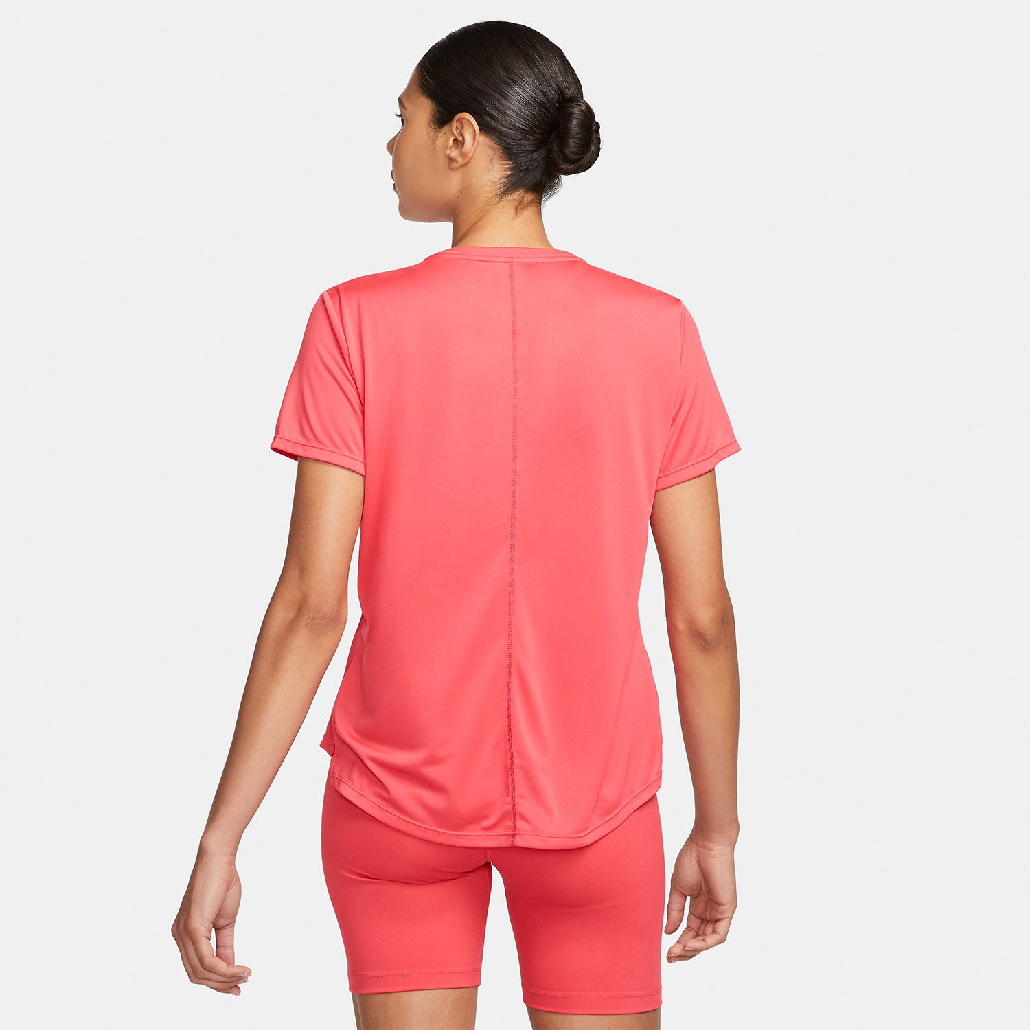 Nike One Dri-FIT Logo Maglietta Light Fusion Red/White
