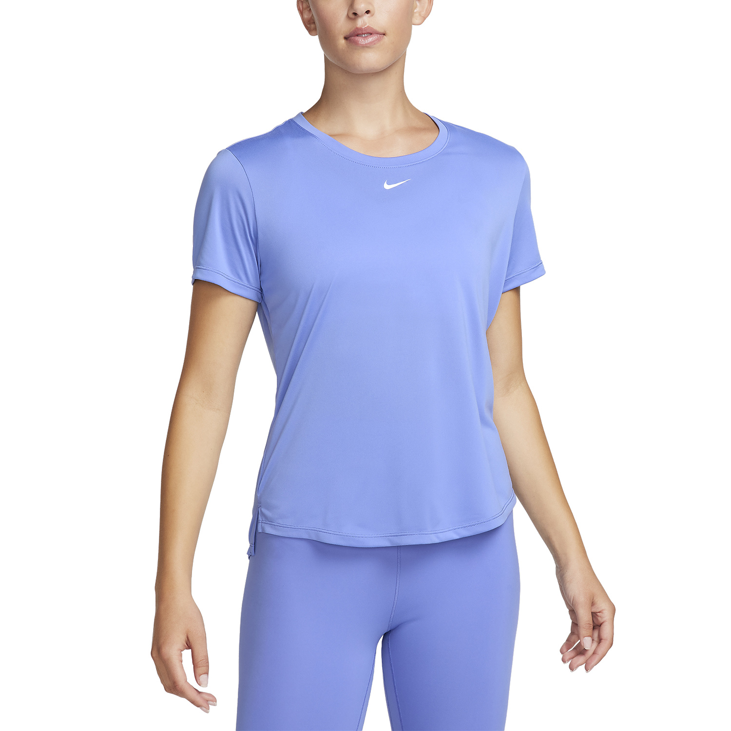Nike One Dri-FIT Logo Maglietta Polar/White