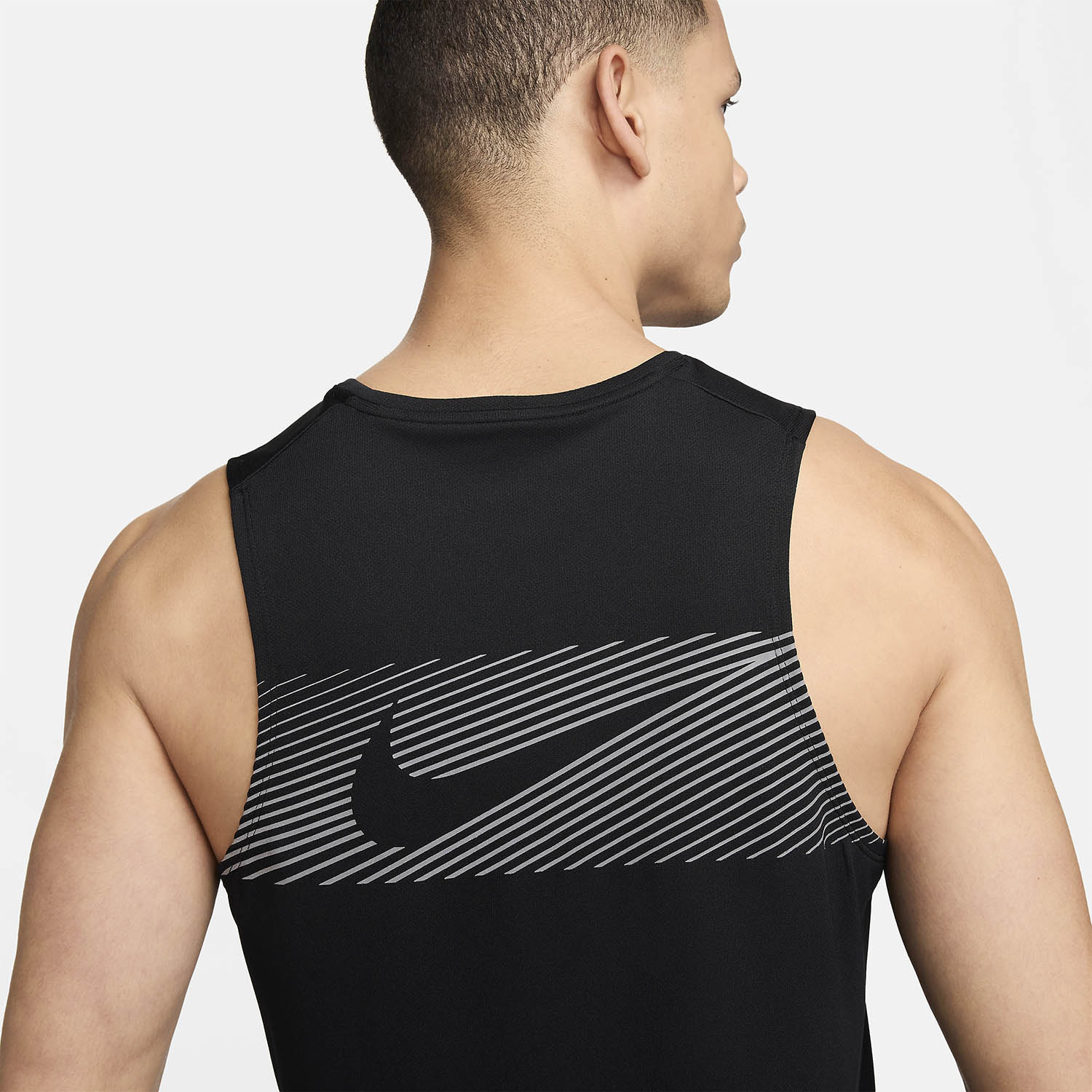 Nike Flash Miler Canotta Black/Reflective Silver
