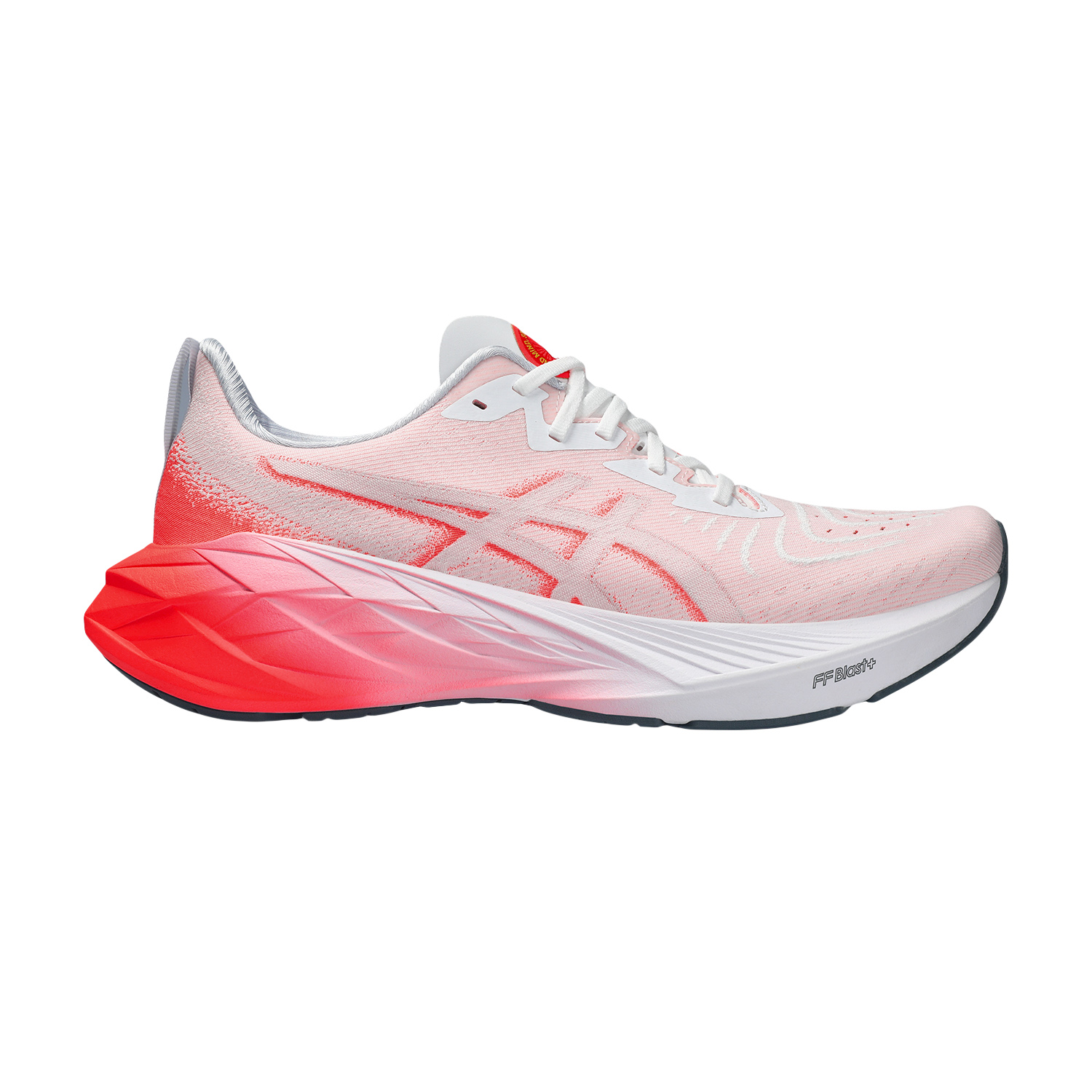 Asics Novablast 4 White/Sunrise Red