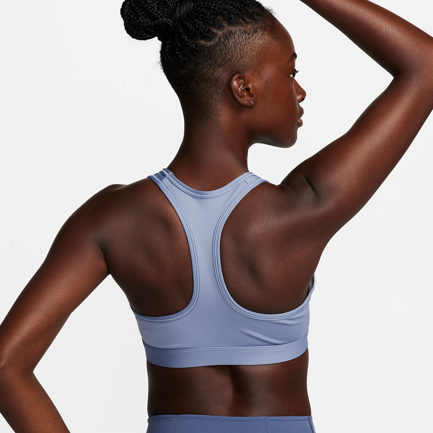 Nike Swoosh Dri-FIT Reggiseno Sportivo Ashen Slate/Black