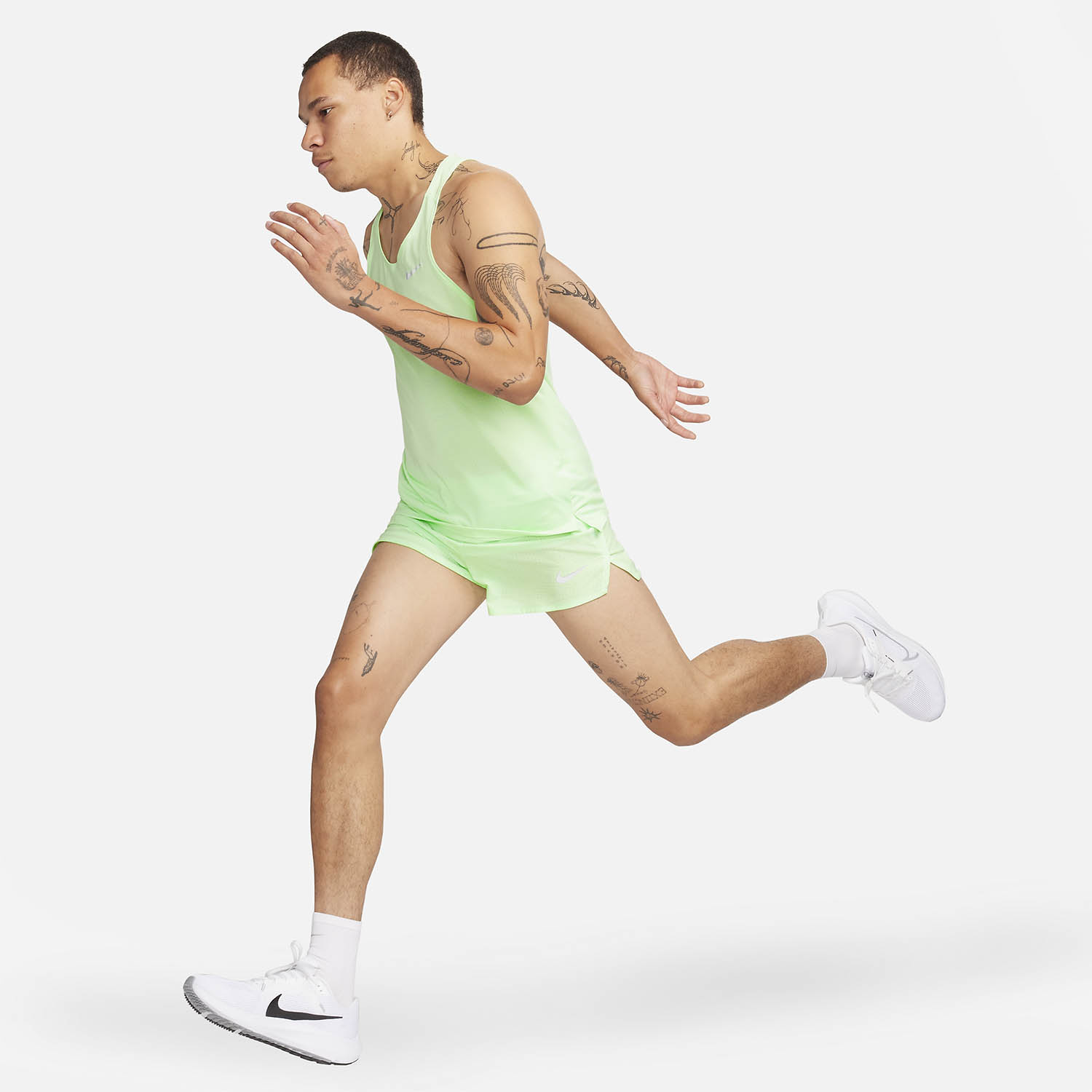 Nike Dri-FIT Fast 3in Pantaloncini Vapor Green/Reflective Silver