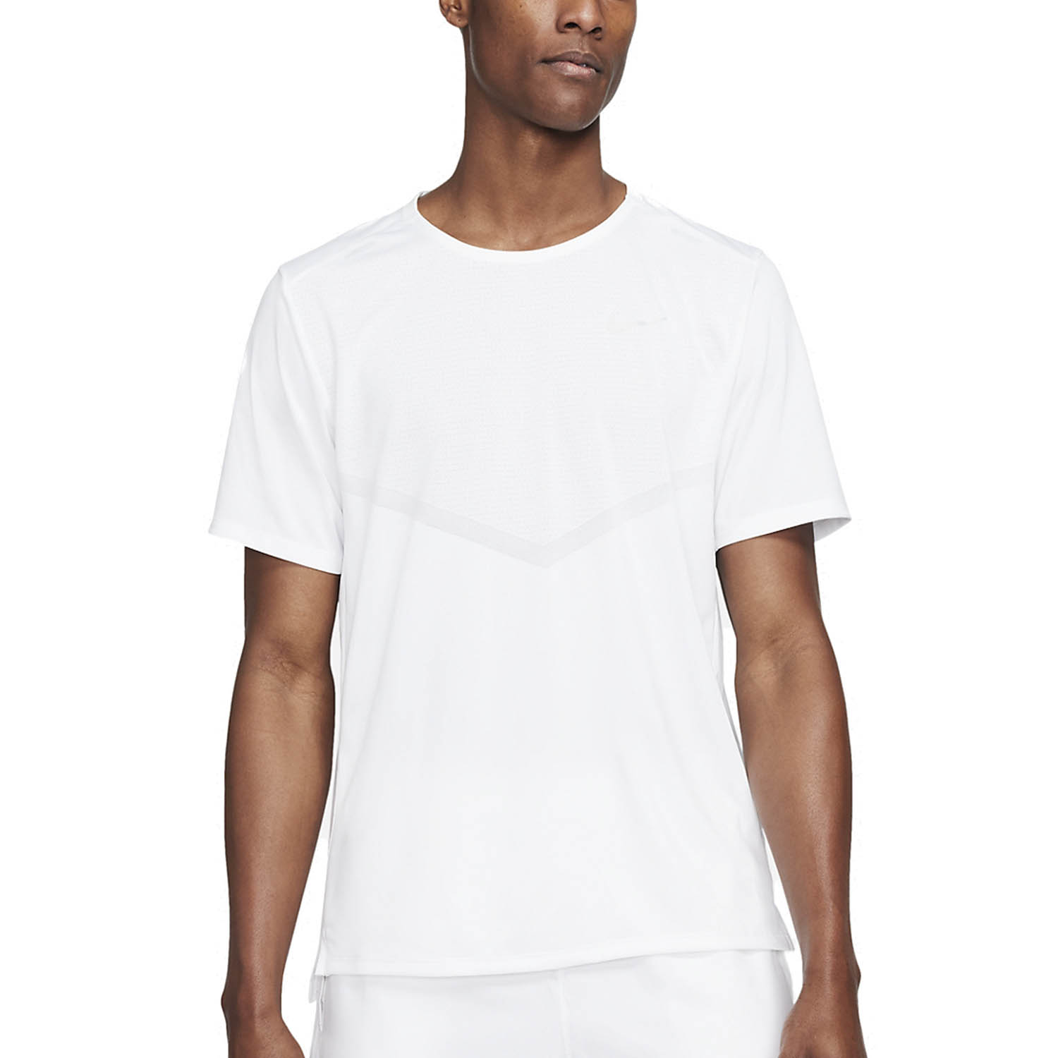 Nike Dri-FIT Rise 365 Maglietta White/Reflective Silver
