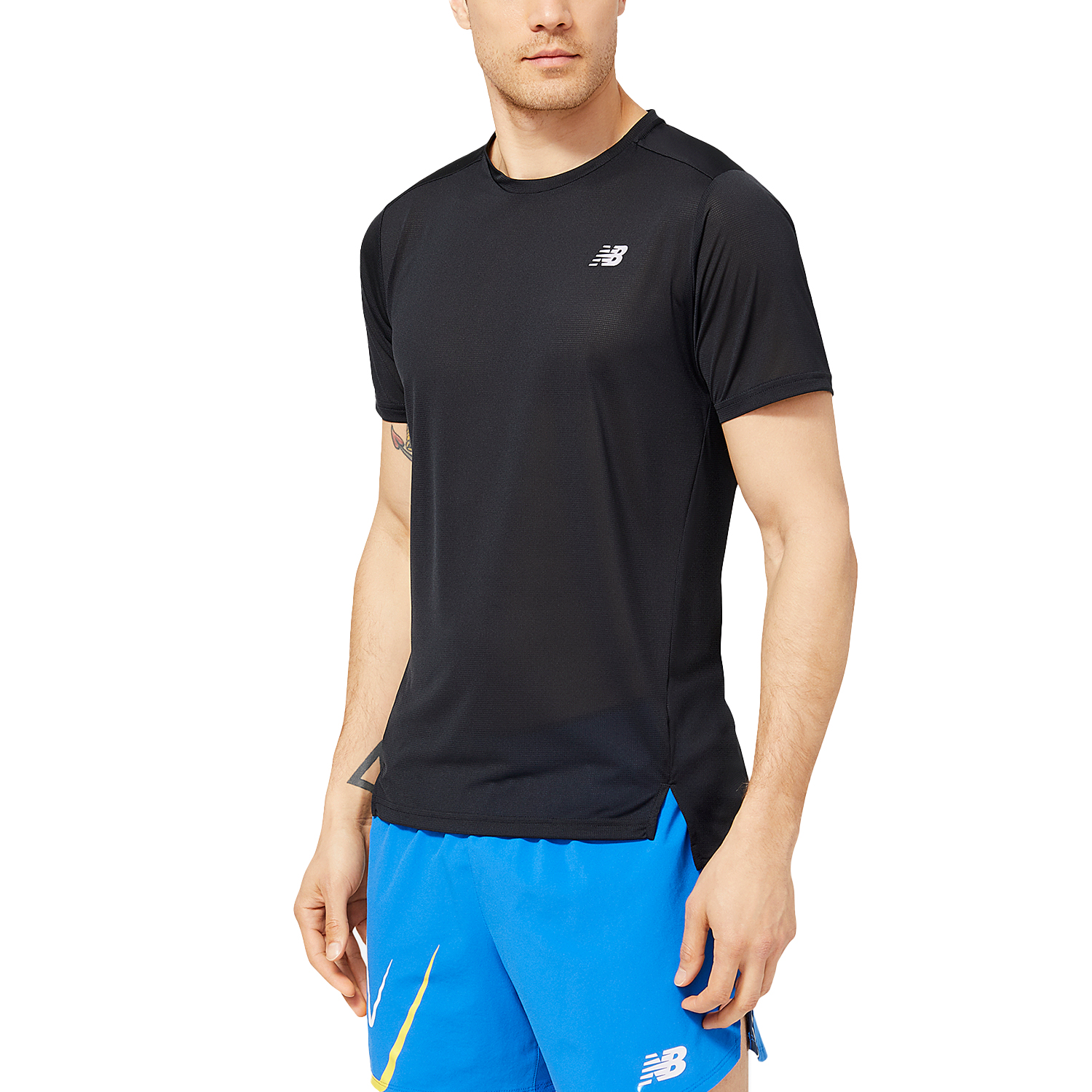 New Balance Accelerate Logo Maglietta Black