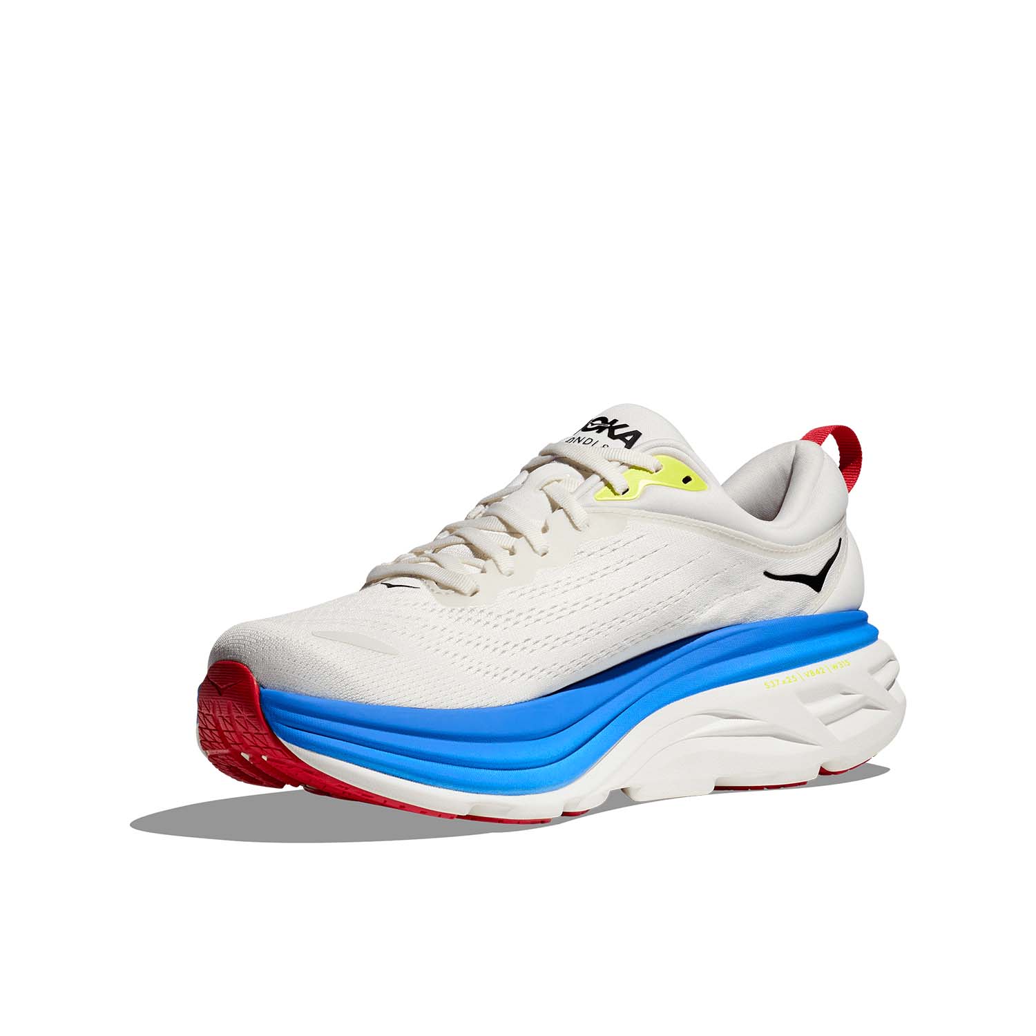 Hoka Bondi 8 Wide Blanc De Blanc/Virtual Blue