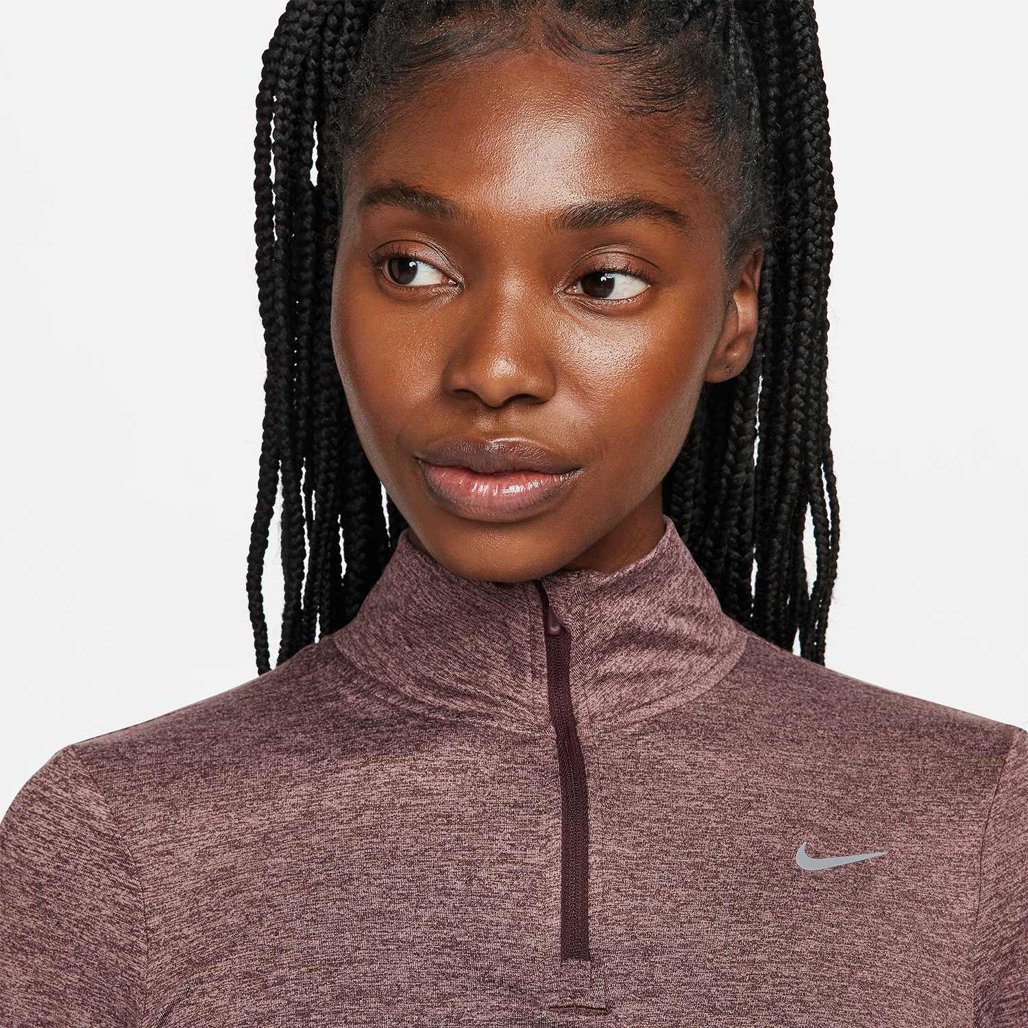 Nike Element Maglia Burgundy Crush/Reflective Silver