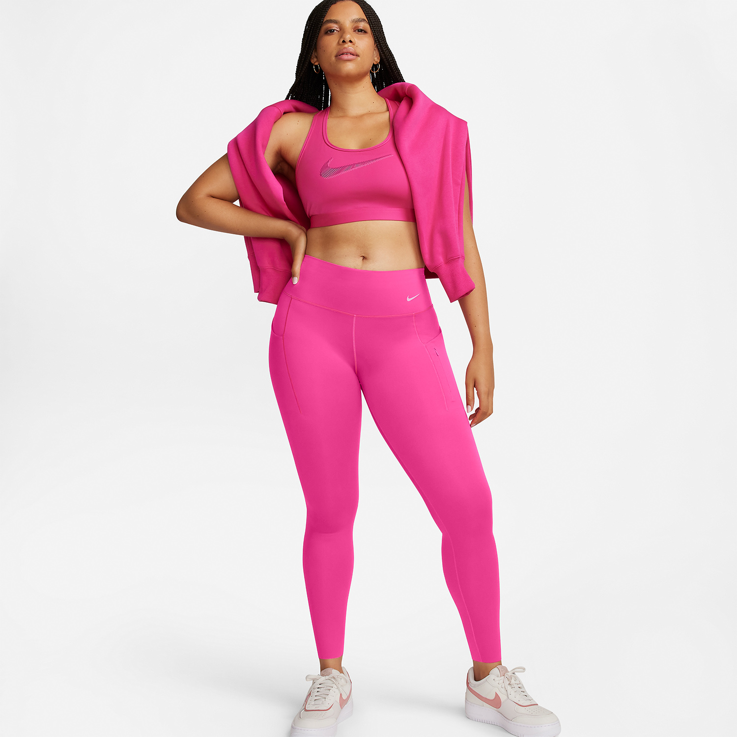 Nike Go Swoosh Tights Fireberry/Black
