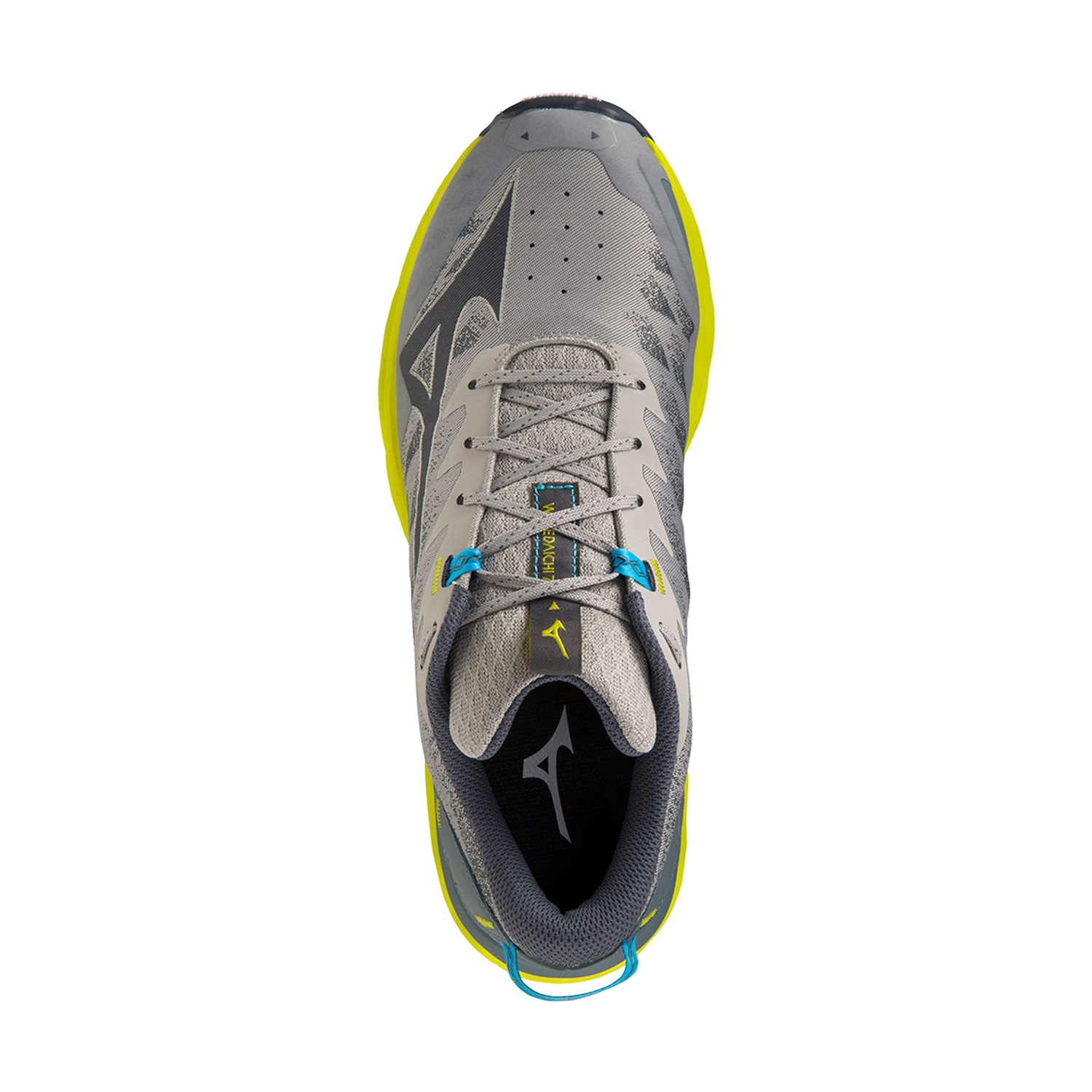Mizuno Wave Daichi 7 Ghost Gray/Ombre Blue/Bolt 2 Neon