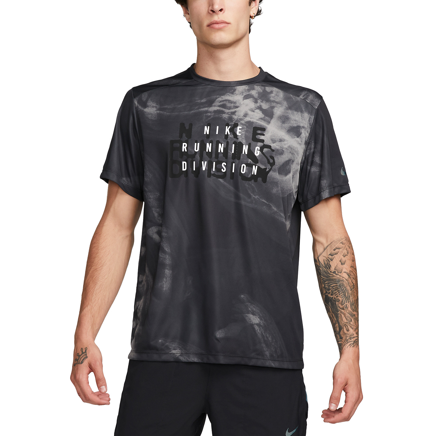 Nike Dri-FIT Run Division Rise 365 Maglietta Black/Reflective Black