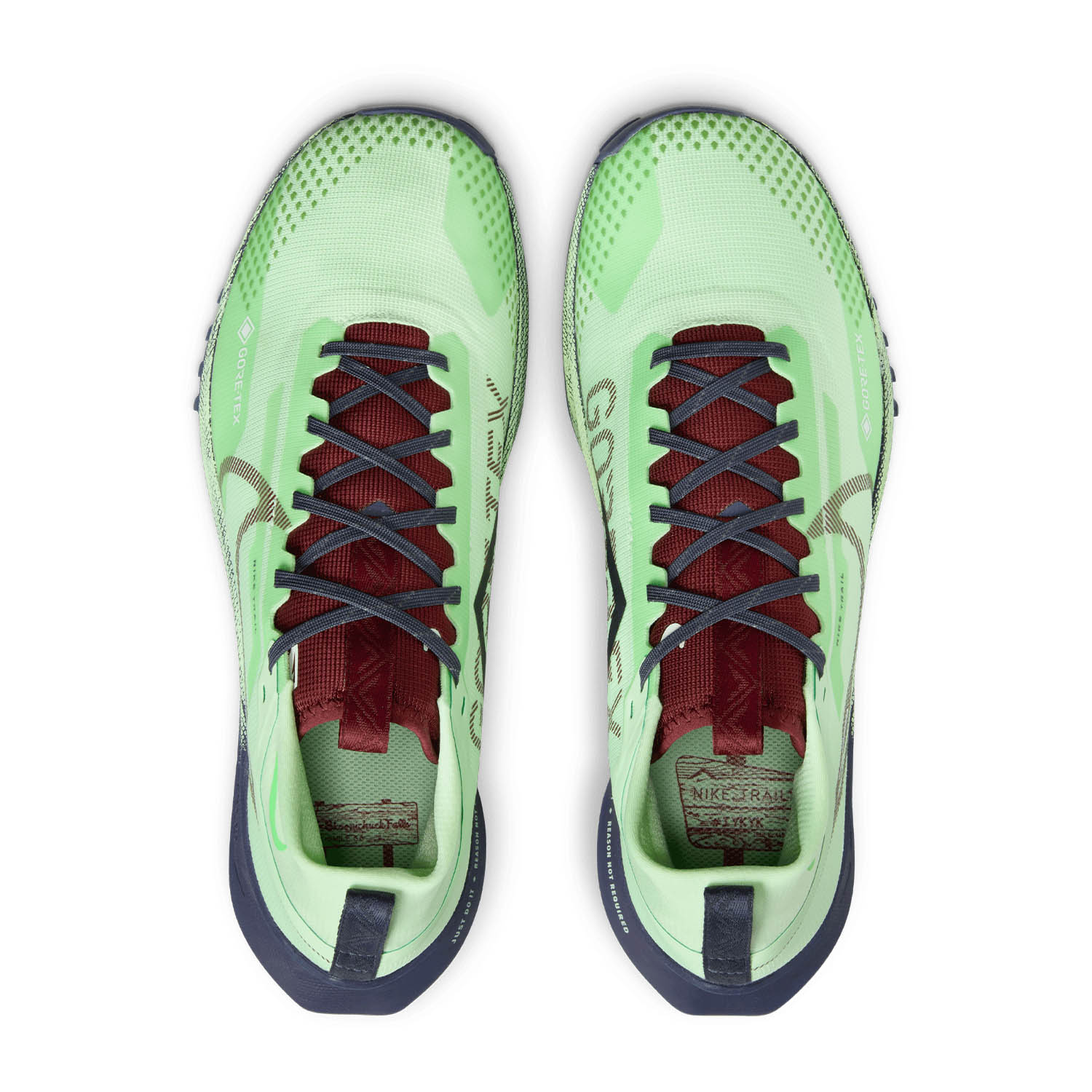 Nike React Pegasus Trail 4 GTX Vapor Green/Dark Team Red/Thunder Blue