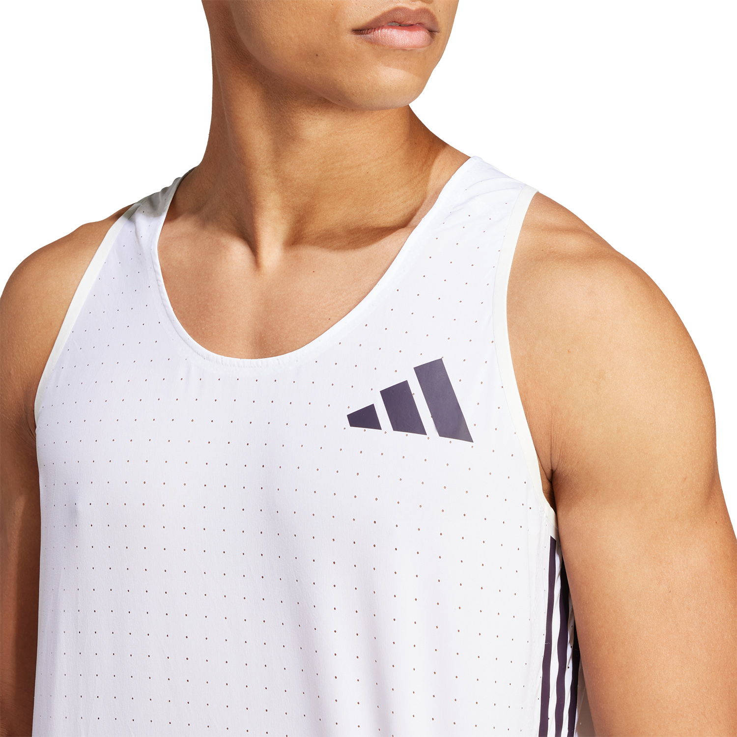 adidas adizero Promo Canotta White