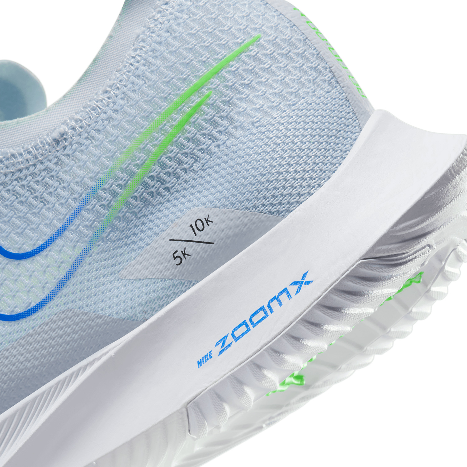 Nike ZoomX Streakfly Football Grey/Green Strike/Racer Blue