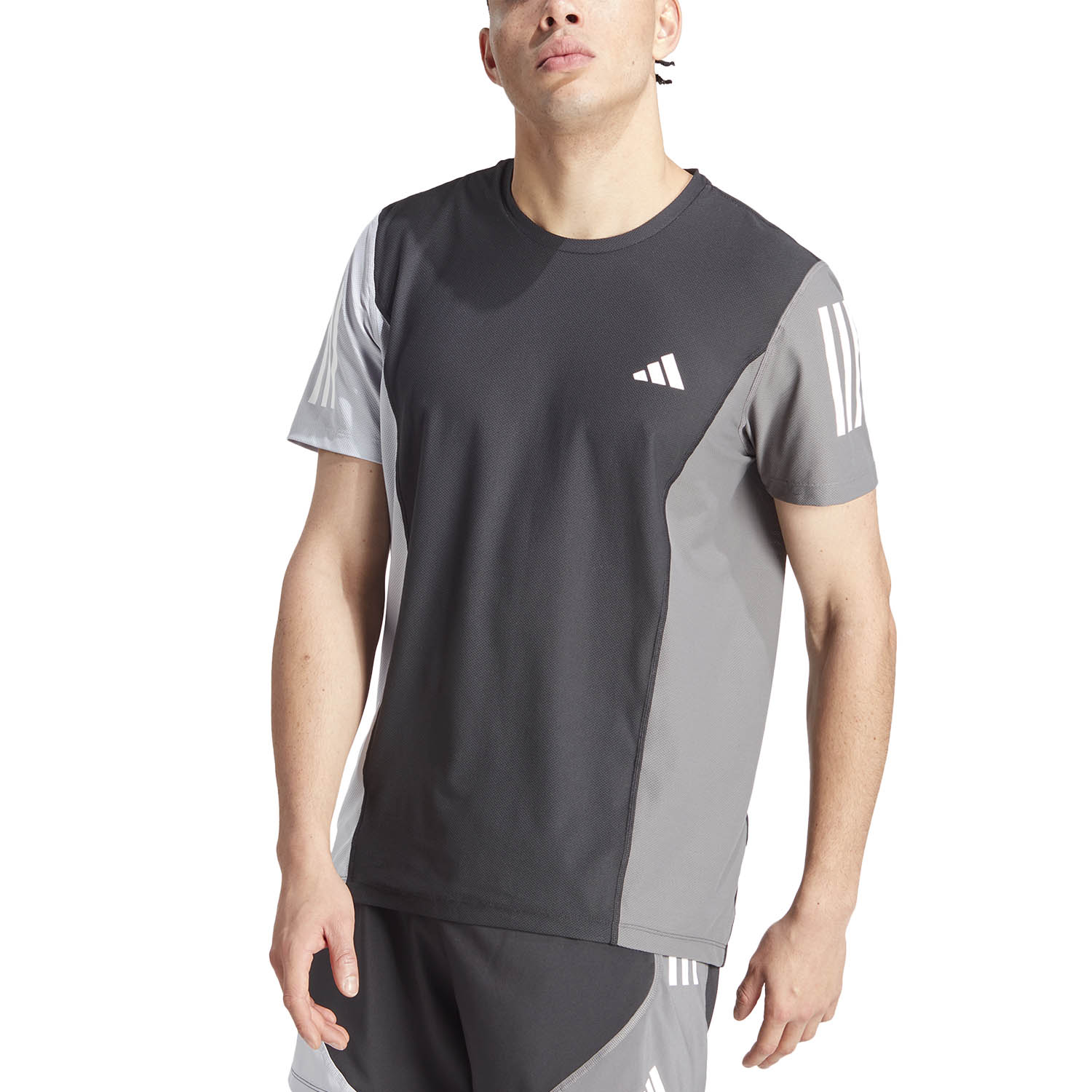 adidas Own The Run Print Maglietta Black/Halsil/Grey Five
