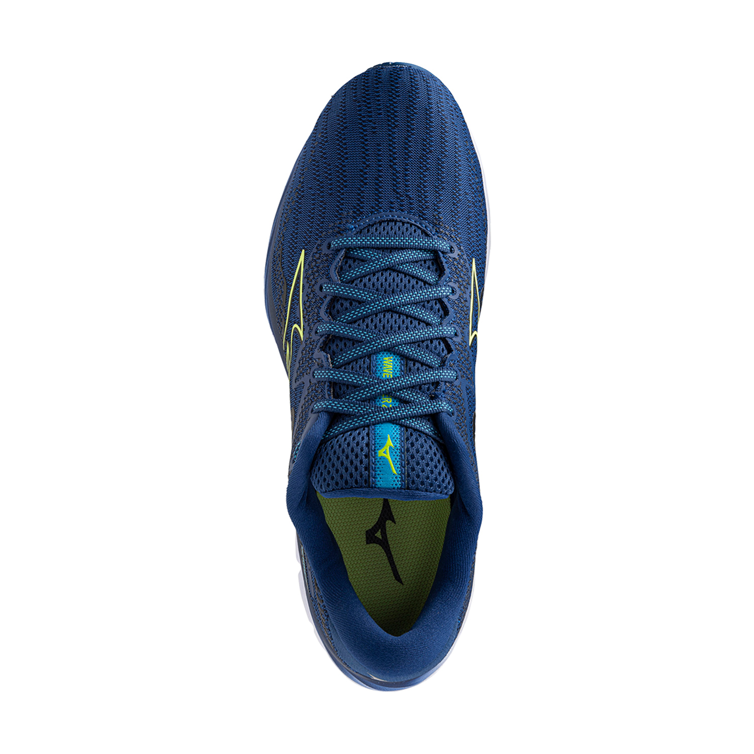 Mizuno Wave Rider 27 Navy Peony/Sharp Green/Swim Cap