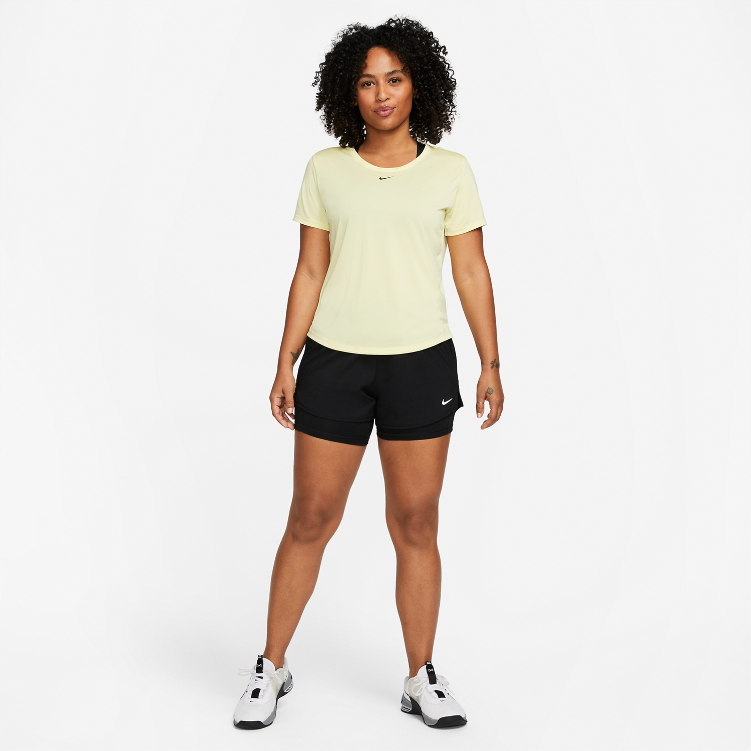 Nike Dri-FIT One 2 in 1 3in Pantaloncini Black/Reflective Silver