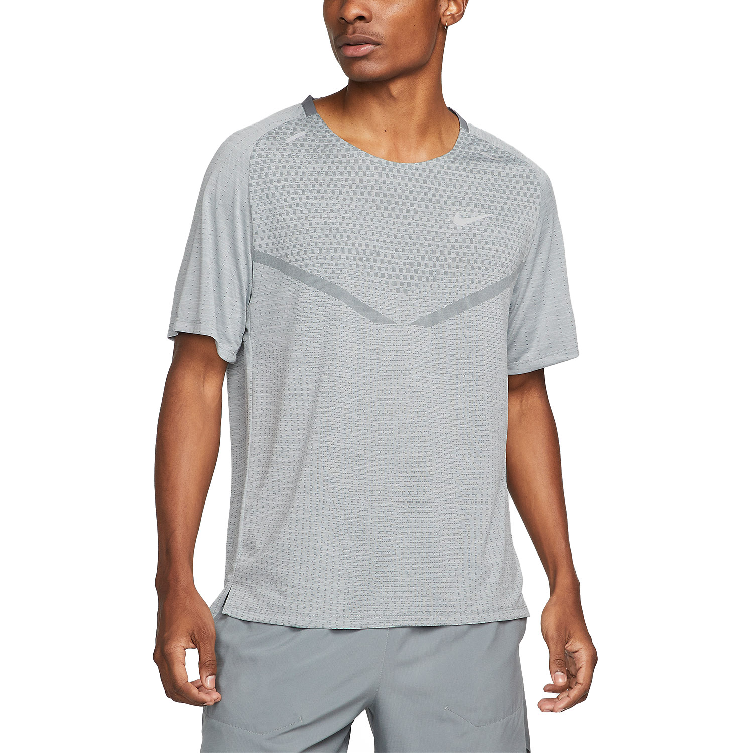 Nike Dri-FIT ADV Techknit Ultra Maglietta Smoke Grey/Grey Fog/Reflective Silver