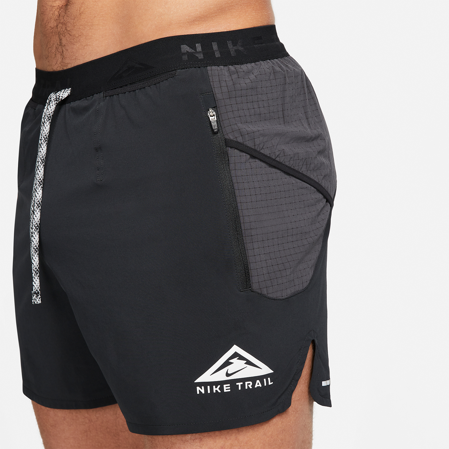 Nike Dri-FIT Second Sunrise 5in Pantaloncini Black/Dark Smoke Grey/White