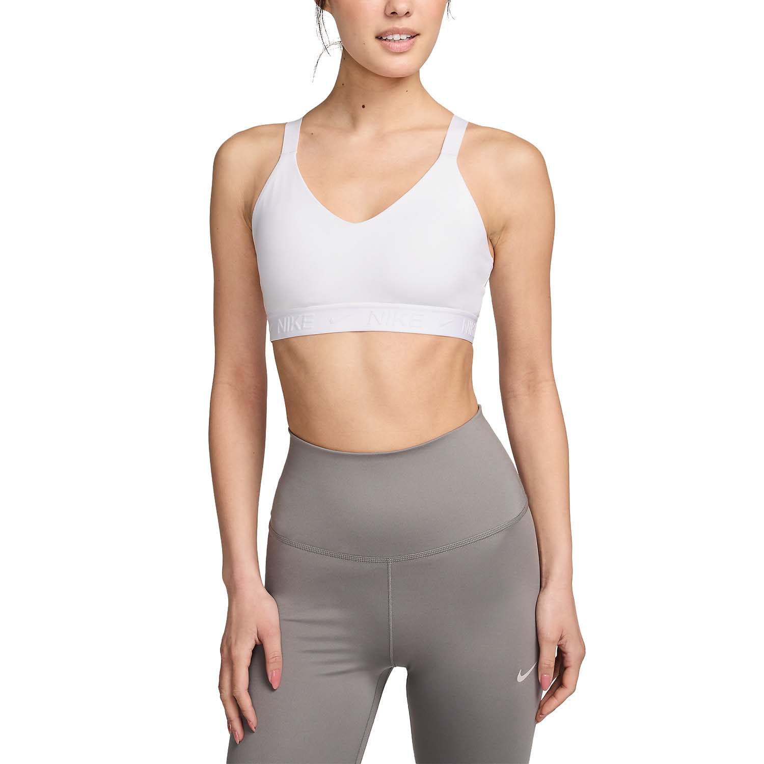 Nike Indy Crew Reggiseno Sportivo White