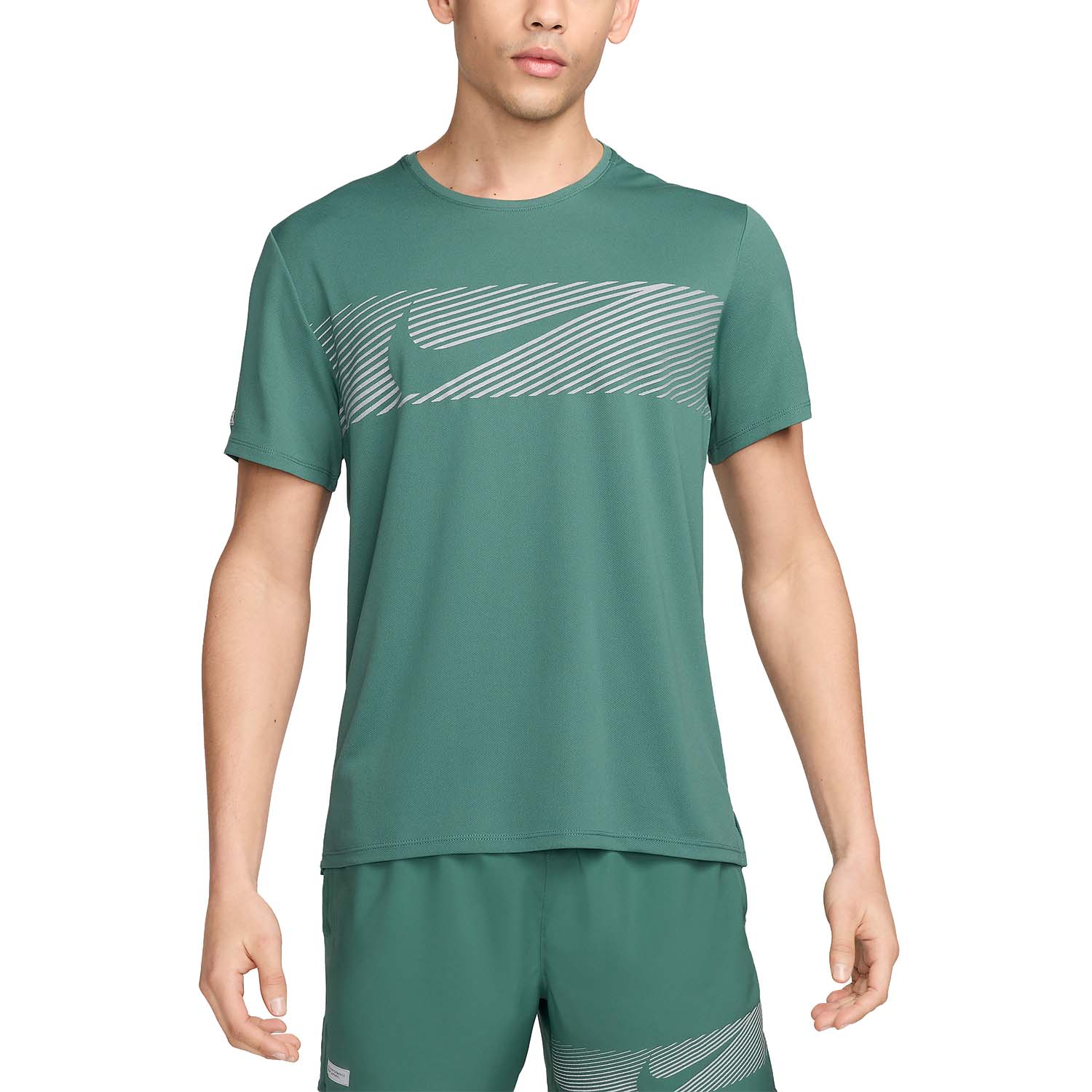 Nike Miler Flash Maglietta Bicoastal/Reflective Silver