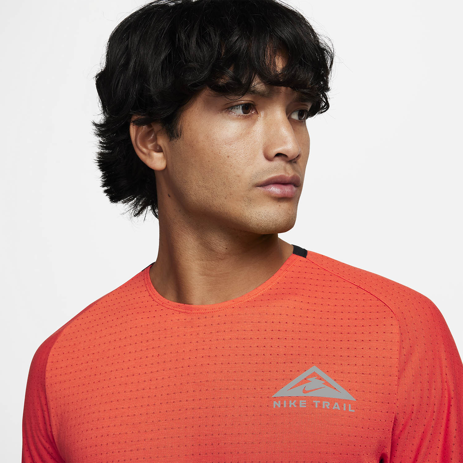 Nike Dri-FIT Solar Chase Maglietta Cosmic Clay/Summit White