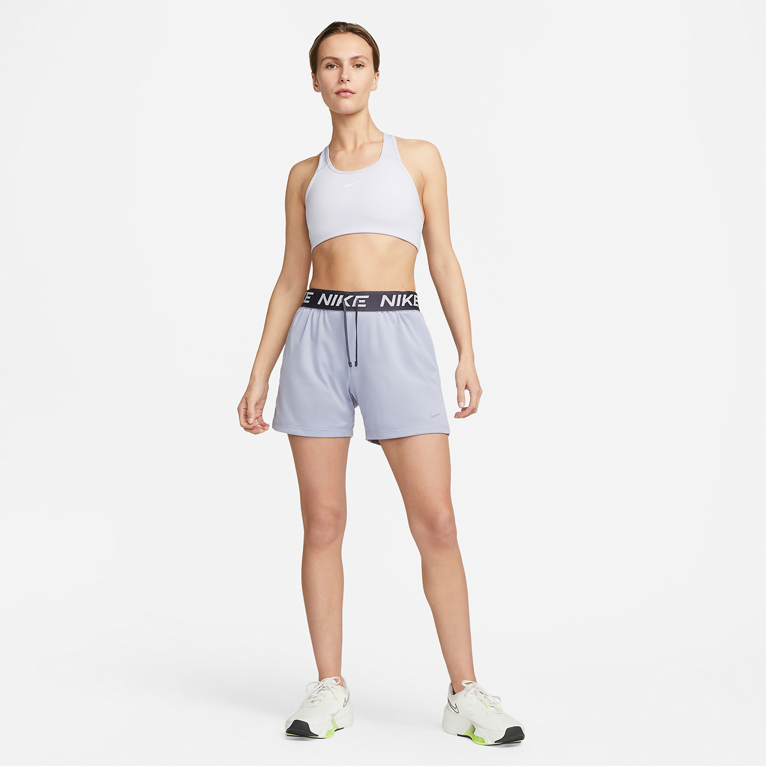 Nike Dri-FIT Attack Logo 5in Pantaloncini Indigo Haze/Gridiron/Reflective Silver