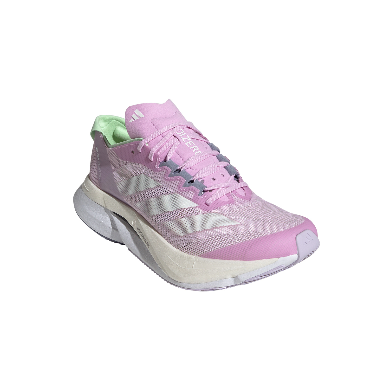 adidas adizero Boston 12 Bliss Lilac/Zero Metallic/Semi Green Spark