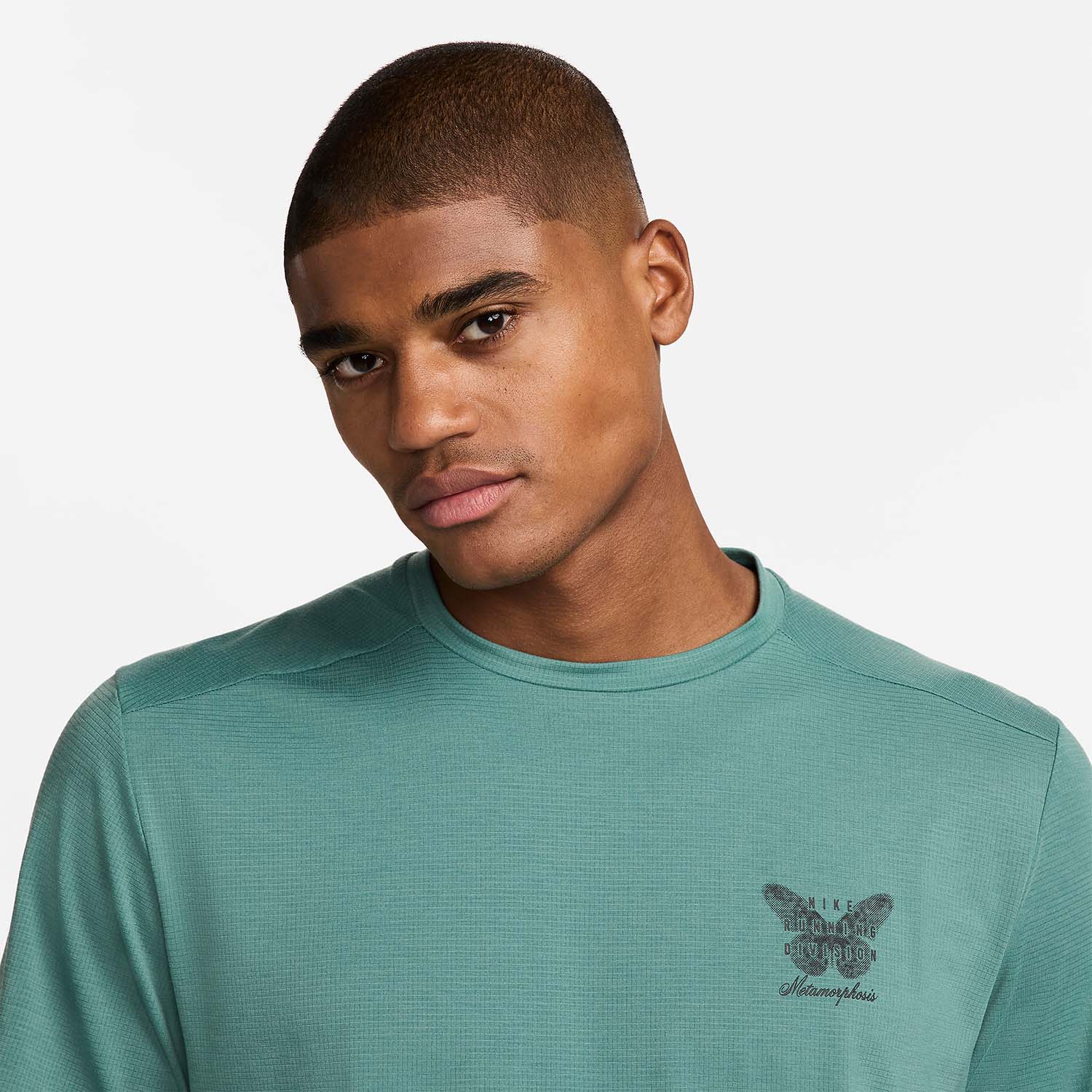 Nike Dri-FIT Rise Logo Maglietta Bicoastal/Barely Green/Black