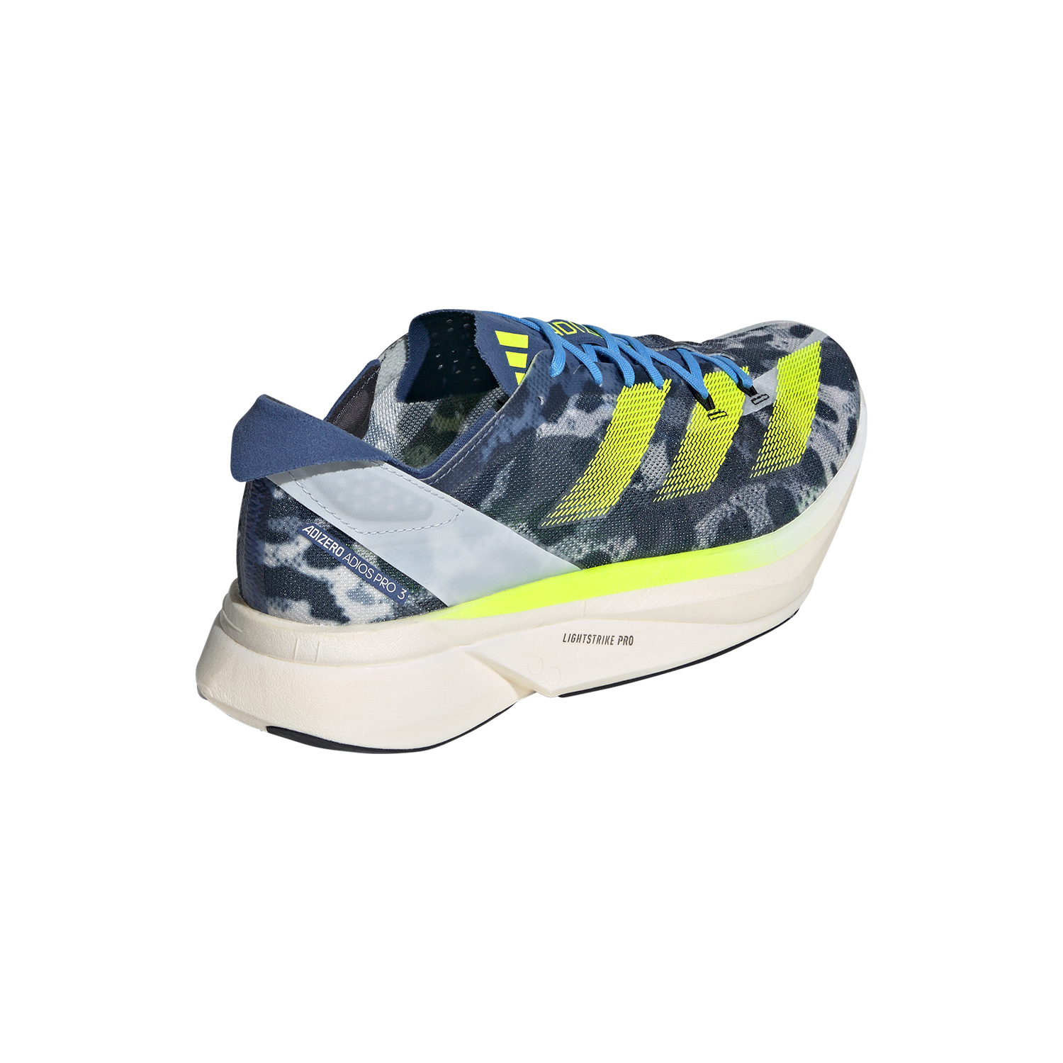 adidas adizero Adios Pro 3 Crystal White/Lucid Lemon/Blue Burst